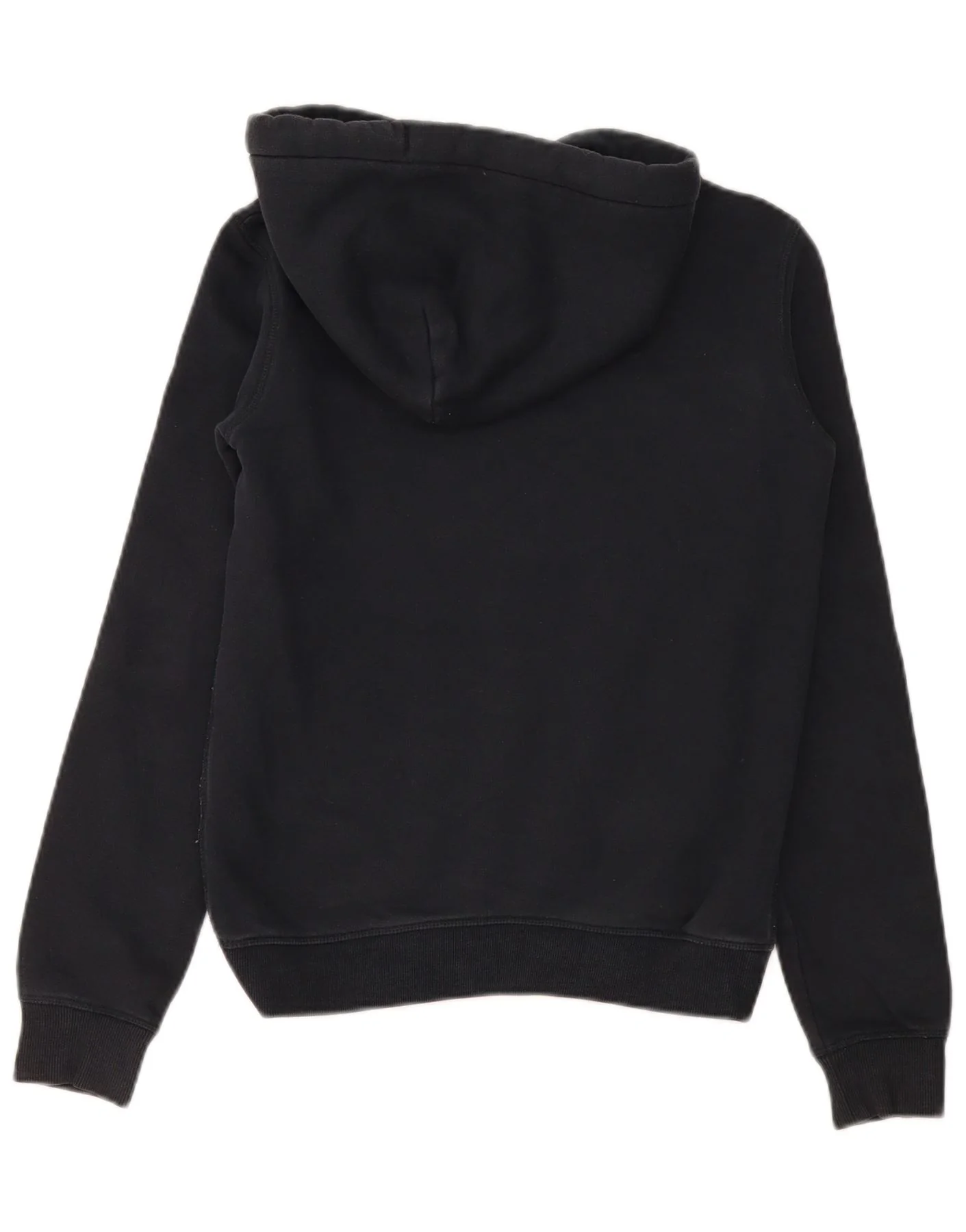 Jack Wills Womens Graphic Oversized Hoodie Jumper UK 4 XS Black Cotton - Image 2