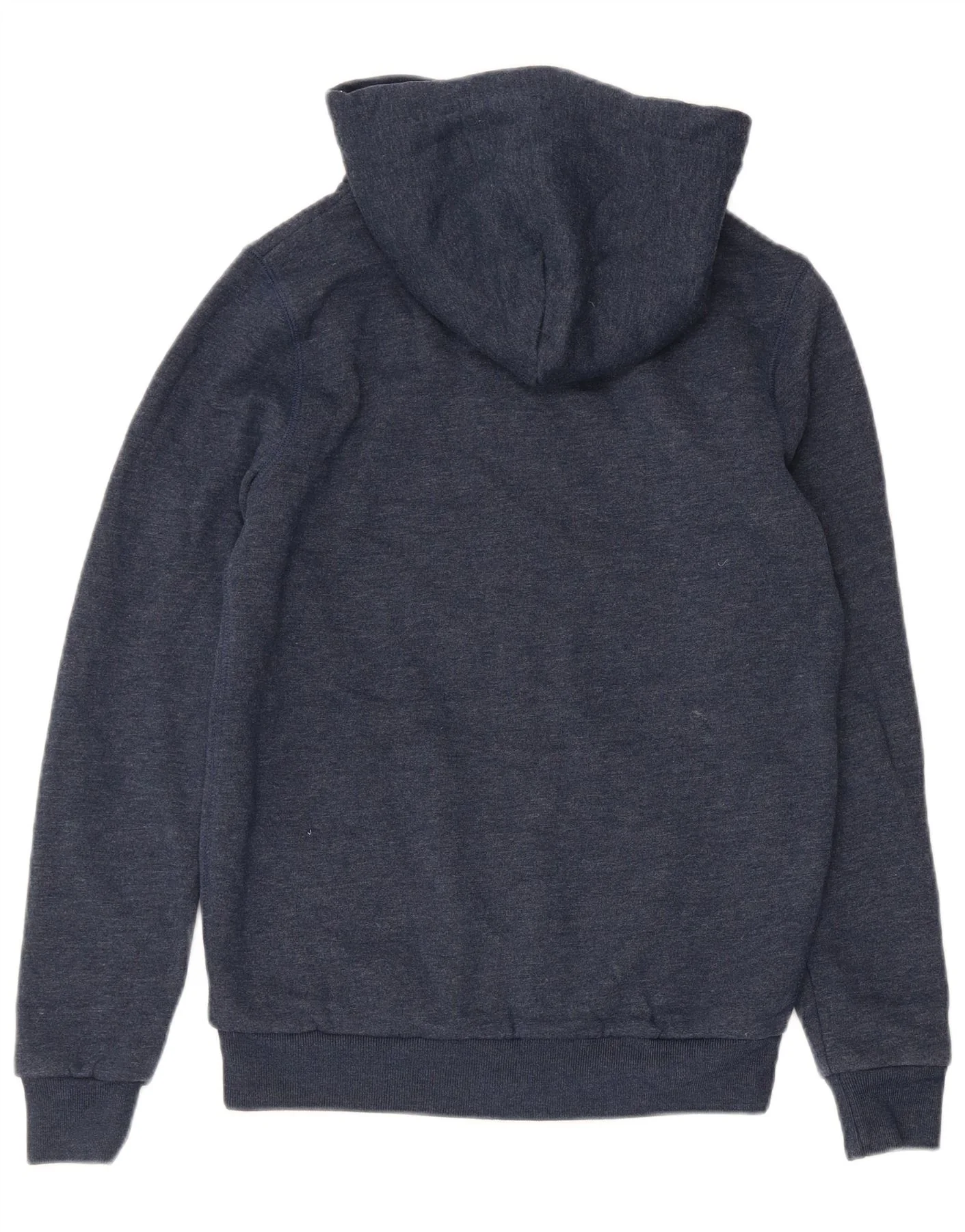 Jack Wills Womens Graphic Zip Hoodie Sweater UK 8 Small Navy Blue Cotton - Image 2