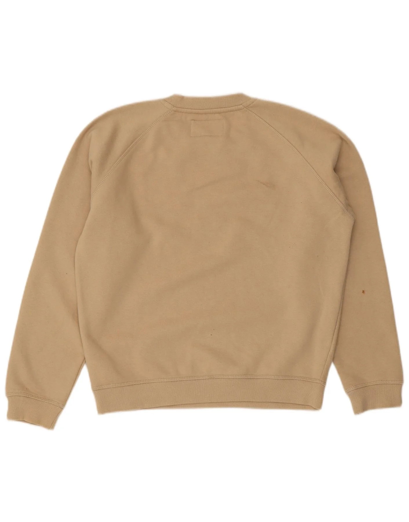 Jack Wills Womens Oversized Sweatshirt Jumper UK 8 Small Beige Cotton - Image 2