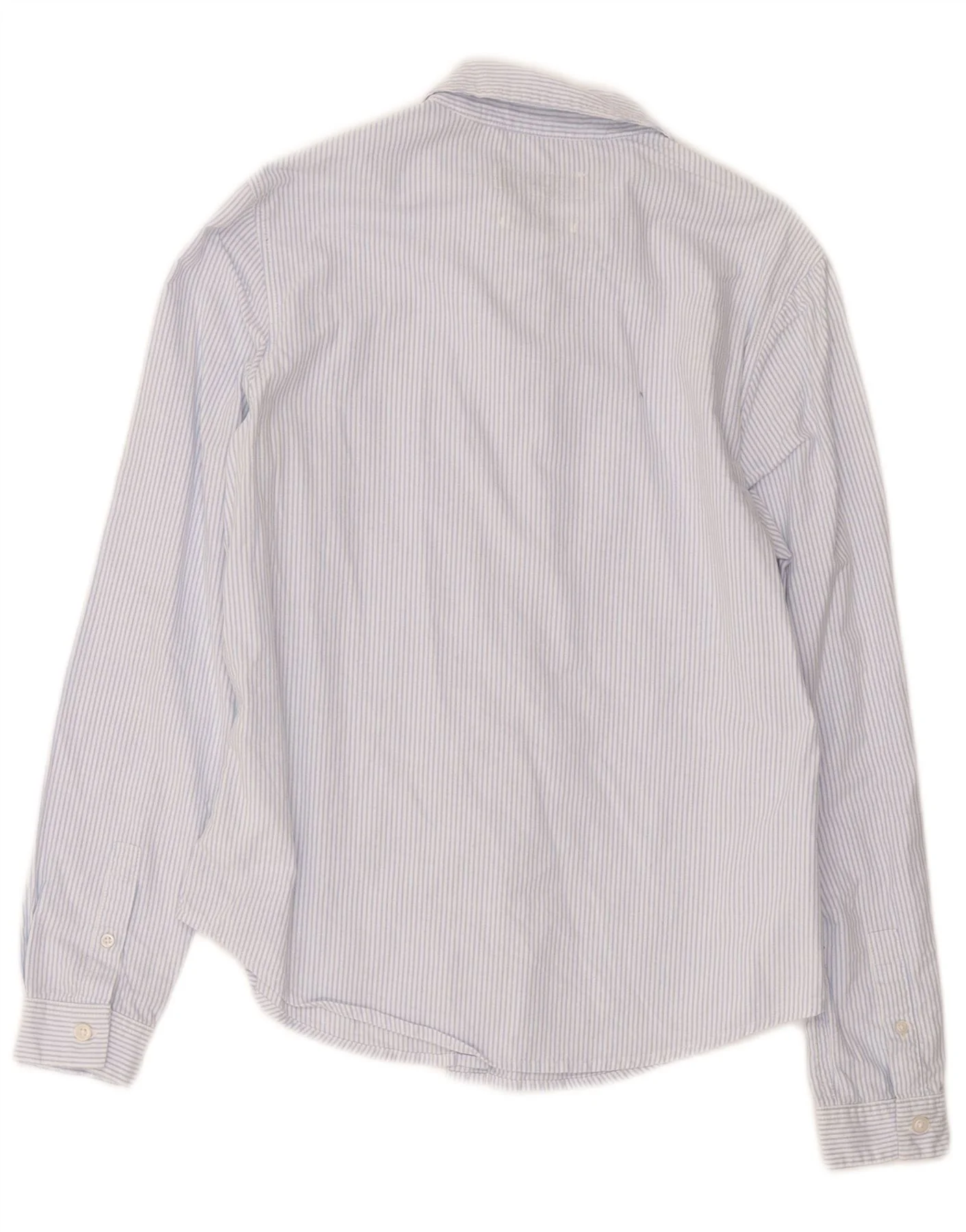 Jack Wills Womens Shirt UK 8 Small Blue Pinstripe Cotton - Image 2