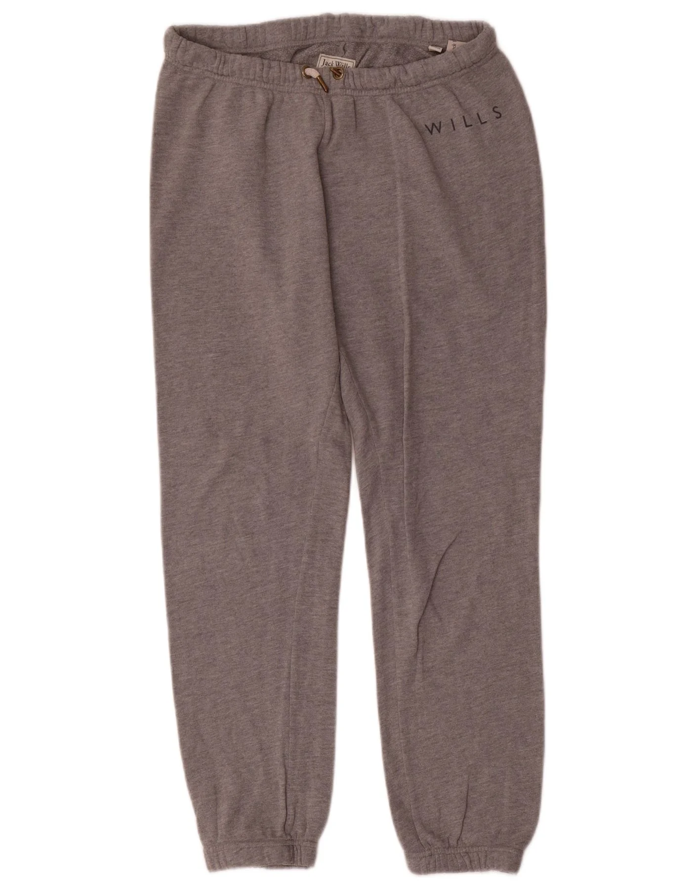 Jack Wills Womens Tracksuit Trousers Joggers UK 12 Medium Grey Cotton