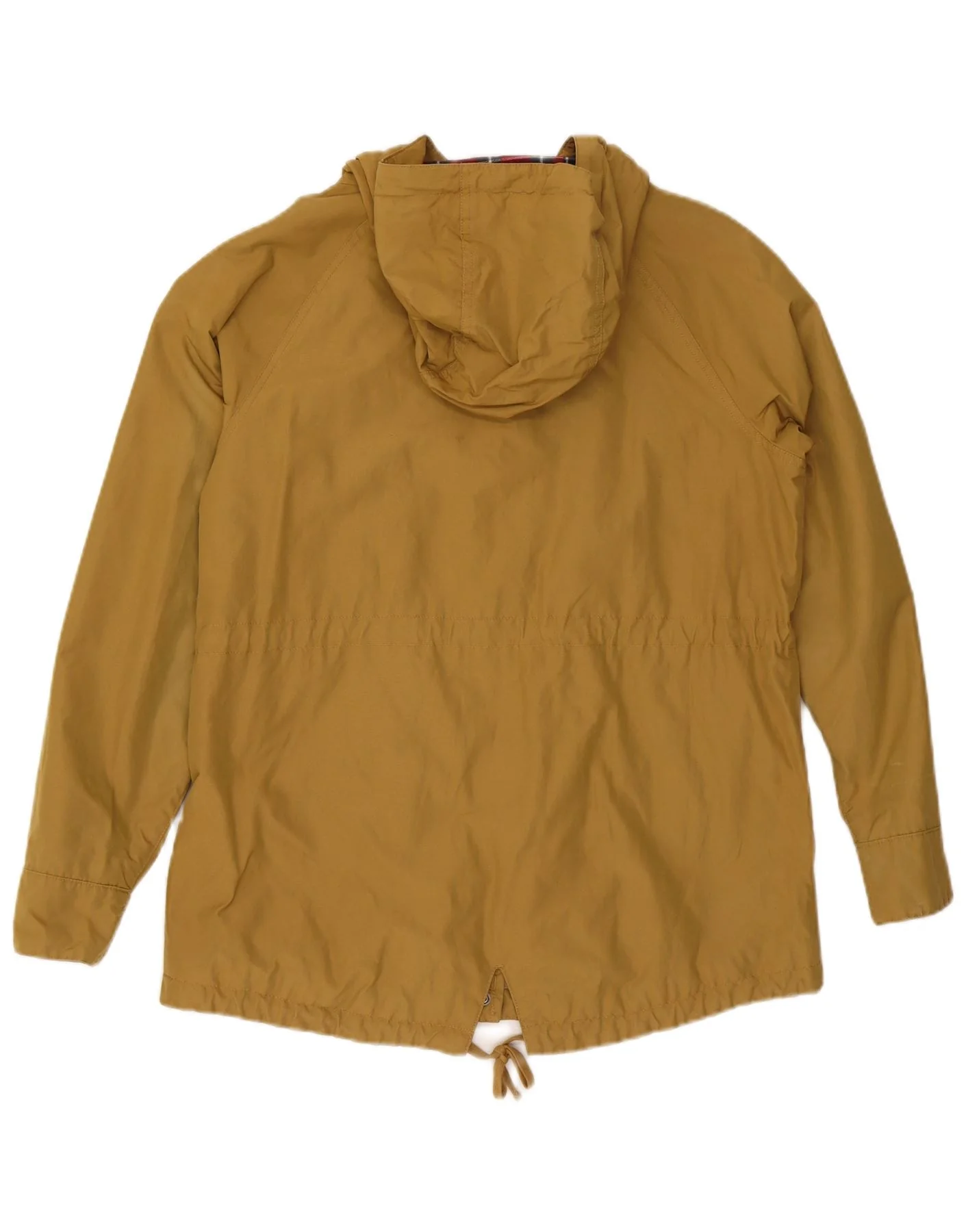 Jack Wolfskin Womens Hooded Parka Jacket UK 14 Large Beige Cotton - Image 2