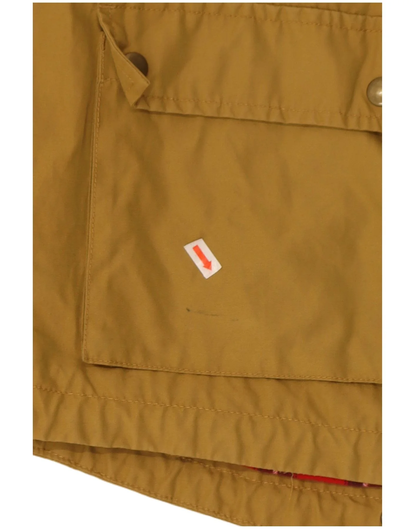 Jack Wolfskin Womens Hooded Parka Jacket UK 14 Large Beige Cotton - Image 3