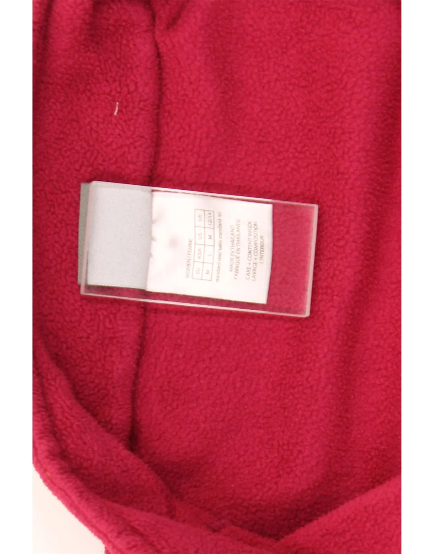 Jack Wolfskin Womens Liner Fleece Jacket UK 12/14 Medium Pink - Image 3