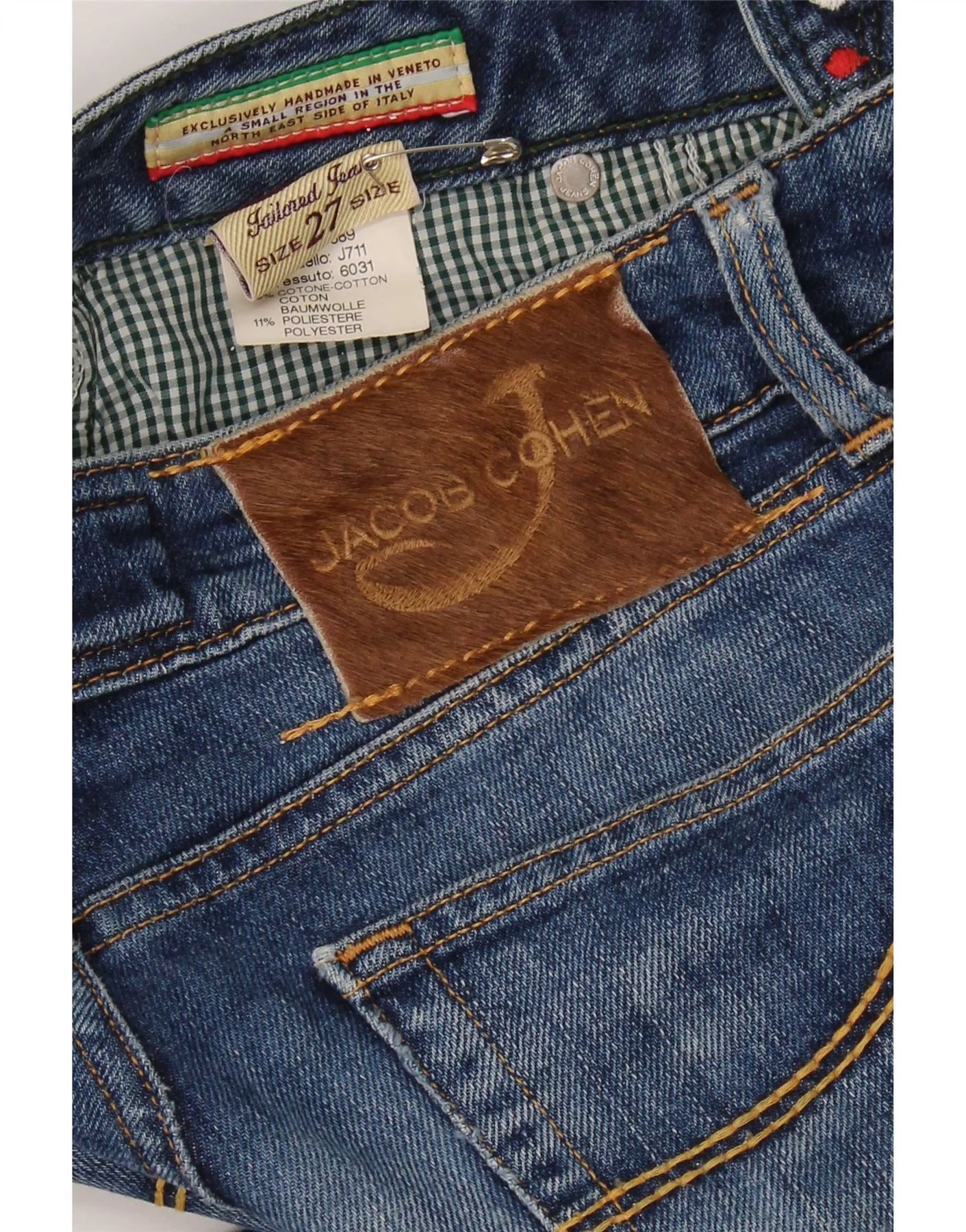 Jacob Cohen Womens Slim Jeans W27 L34 Blue Cotton - Image 3