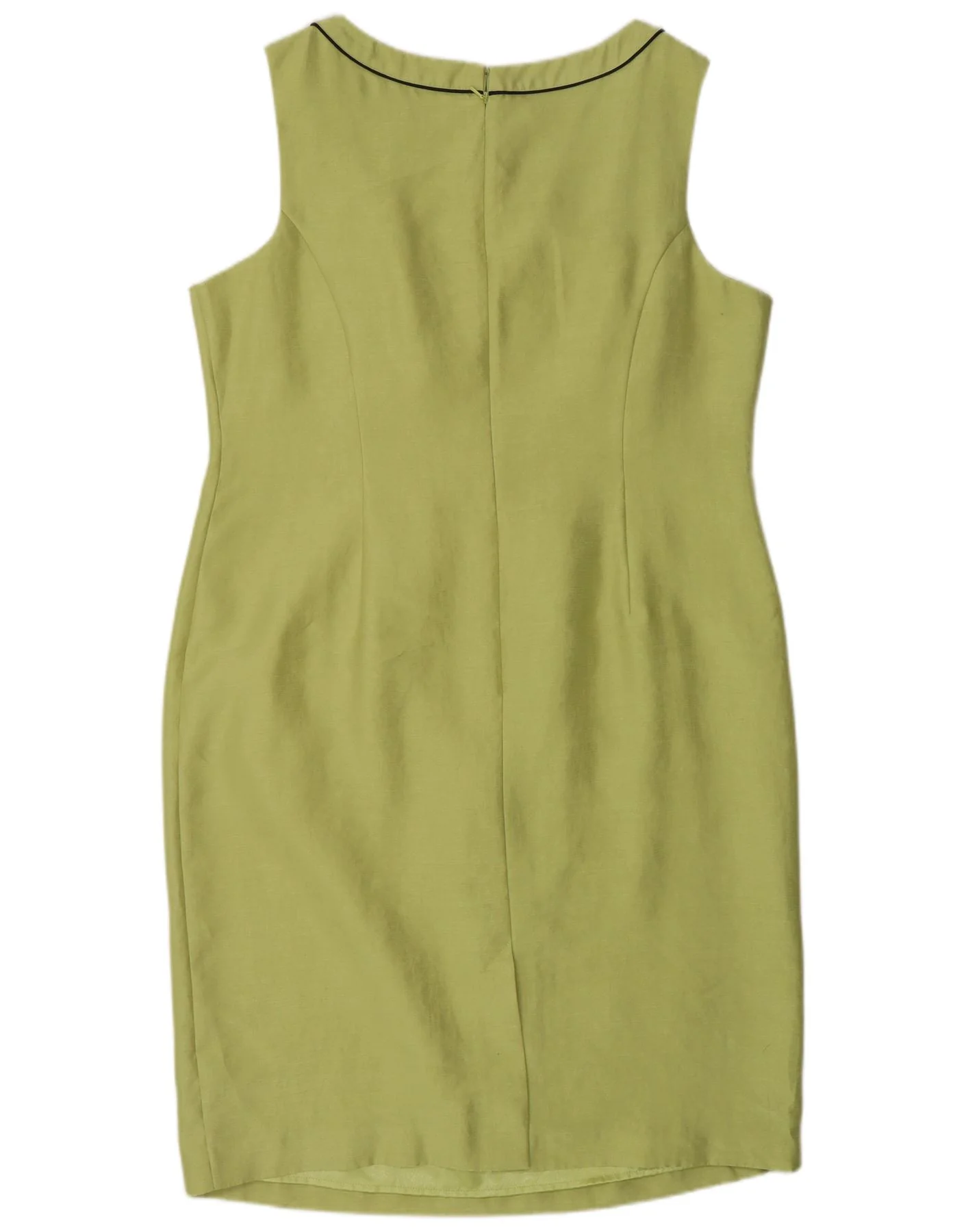 Jacques Vert Womens Sleeveless Sheath Dress UK 18 XL Green Polyester - Image 2