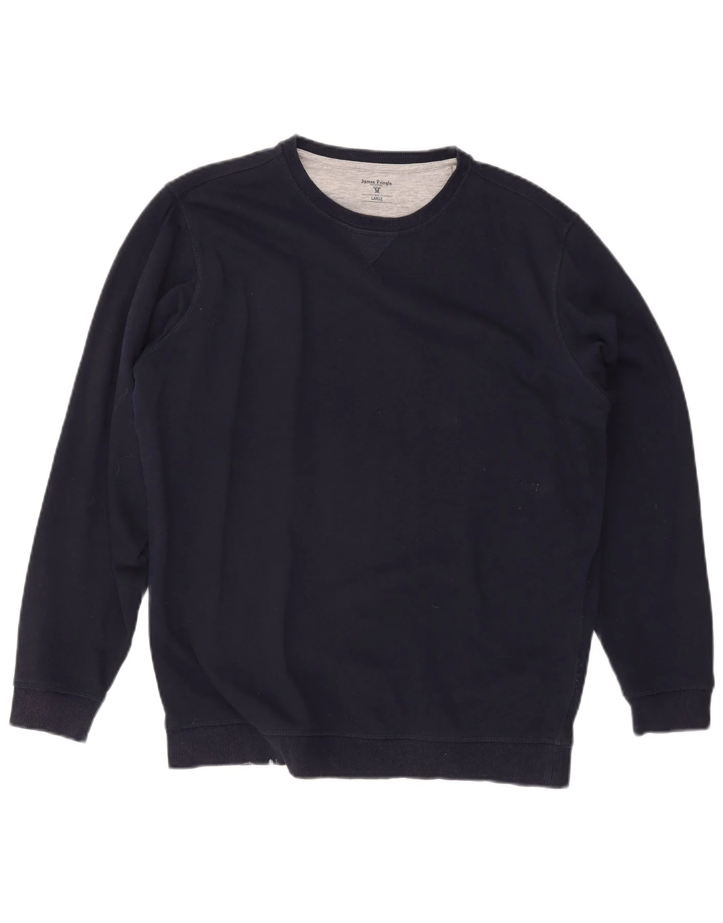 James Pringle Mens Sweatshirt Jumper Large Navy Blue Cotton
