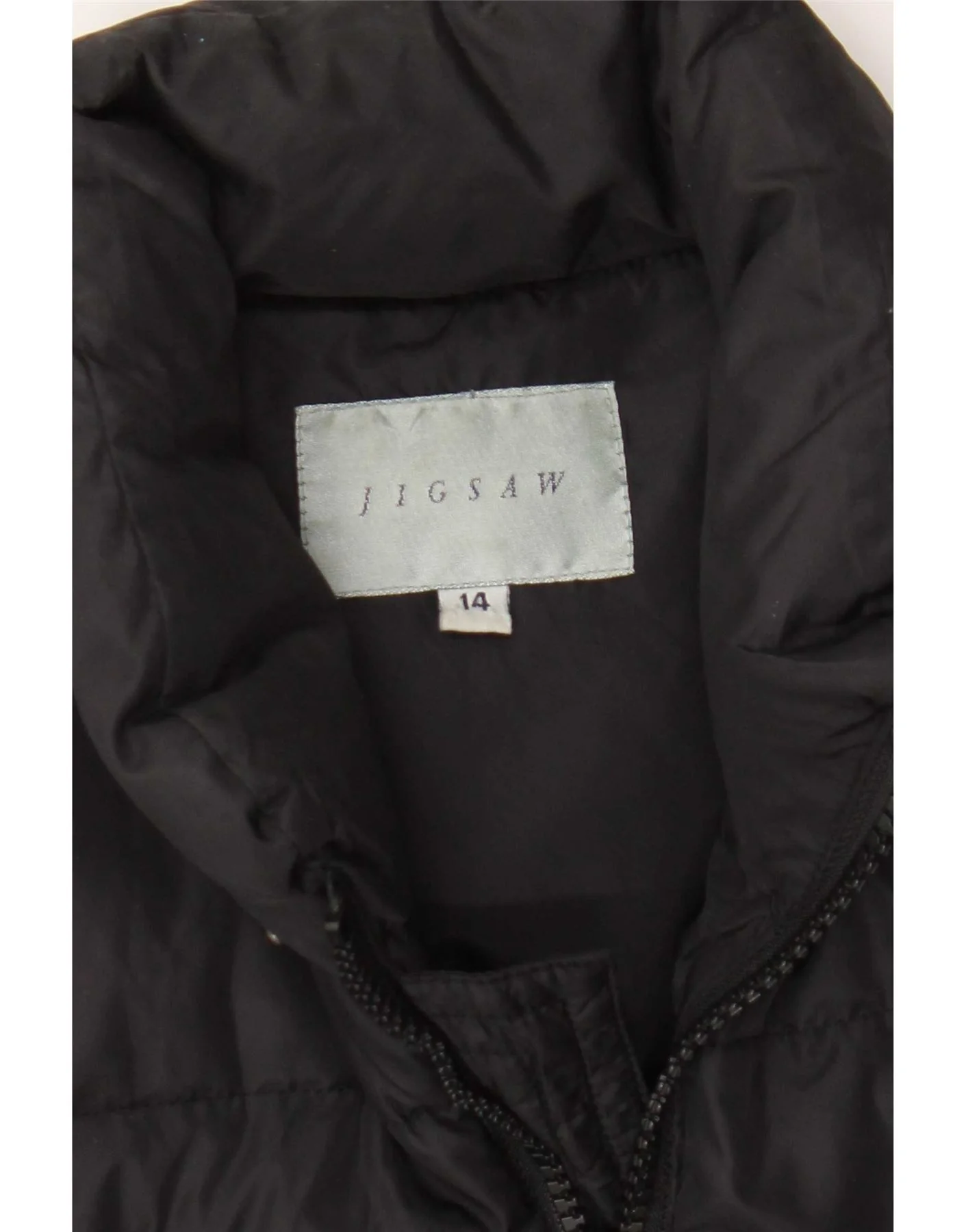 Jigsaw Womens Padded Gilet UK 14 Large Black - Image 3