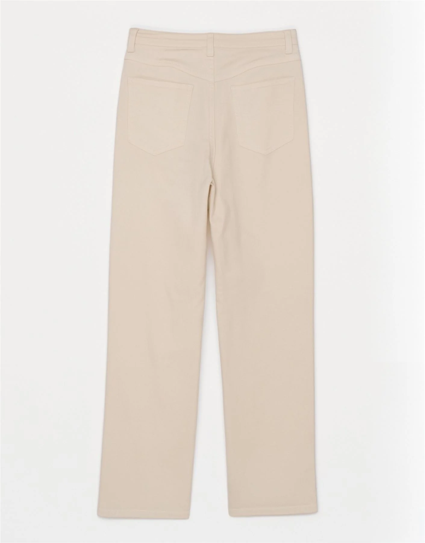 John Baner Womens Straight Jeans UK 14 Medium W28 L26 White Cotton - Image 2