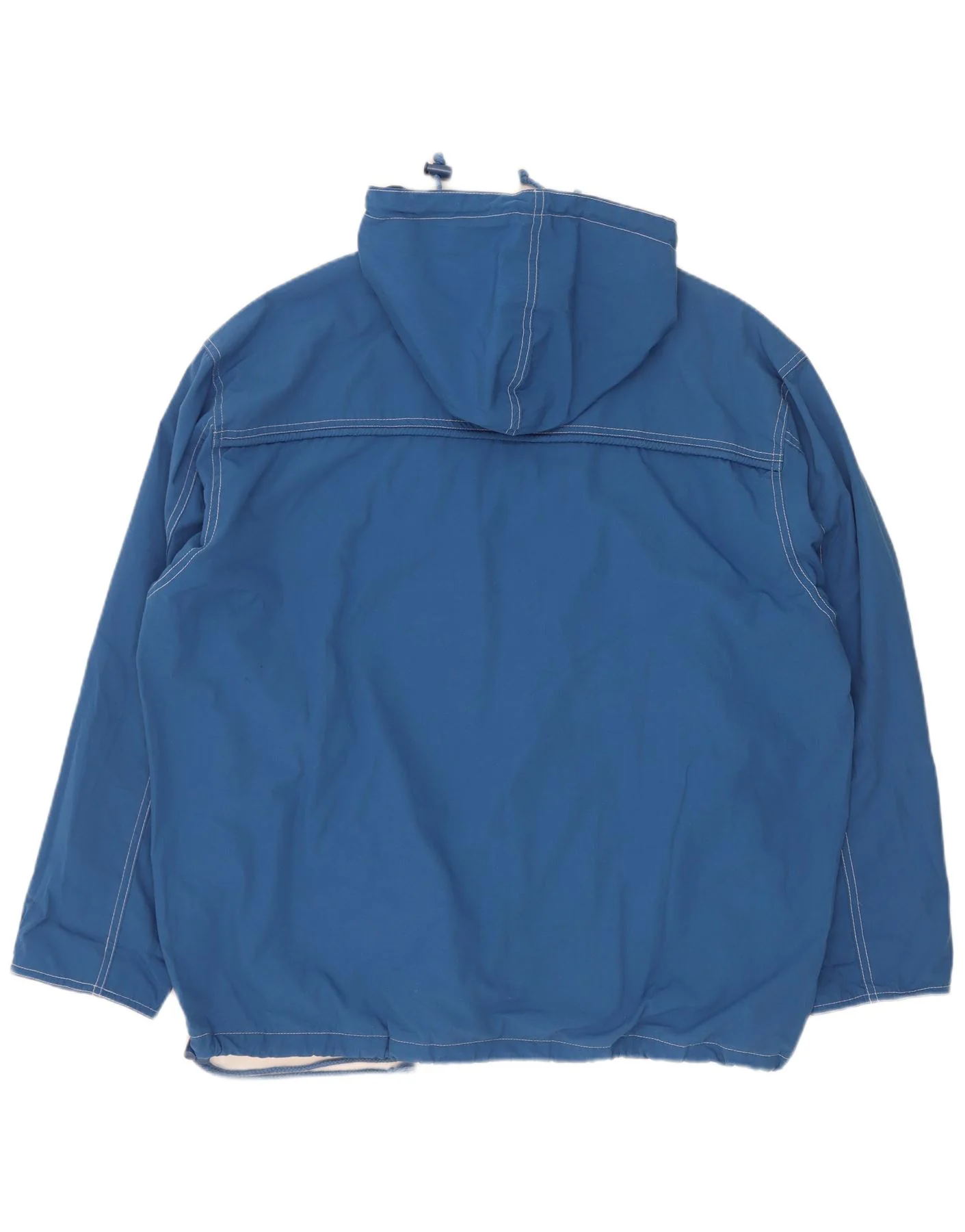 John F Gee Boys Oversized Hooded Graphic Anorak Jacket 15-16 Years Blue - Image 2