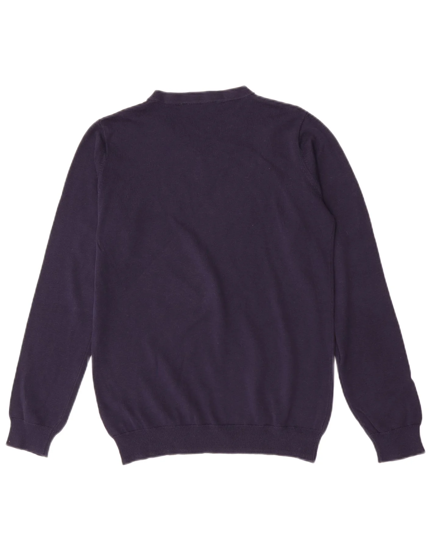 John Lewis Boys V-Neck Jumper Sweater 13-14 Years Navy Blue Cotton - Image 2