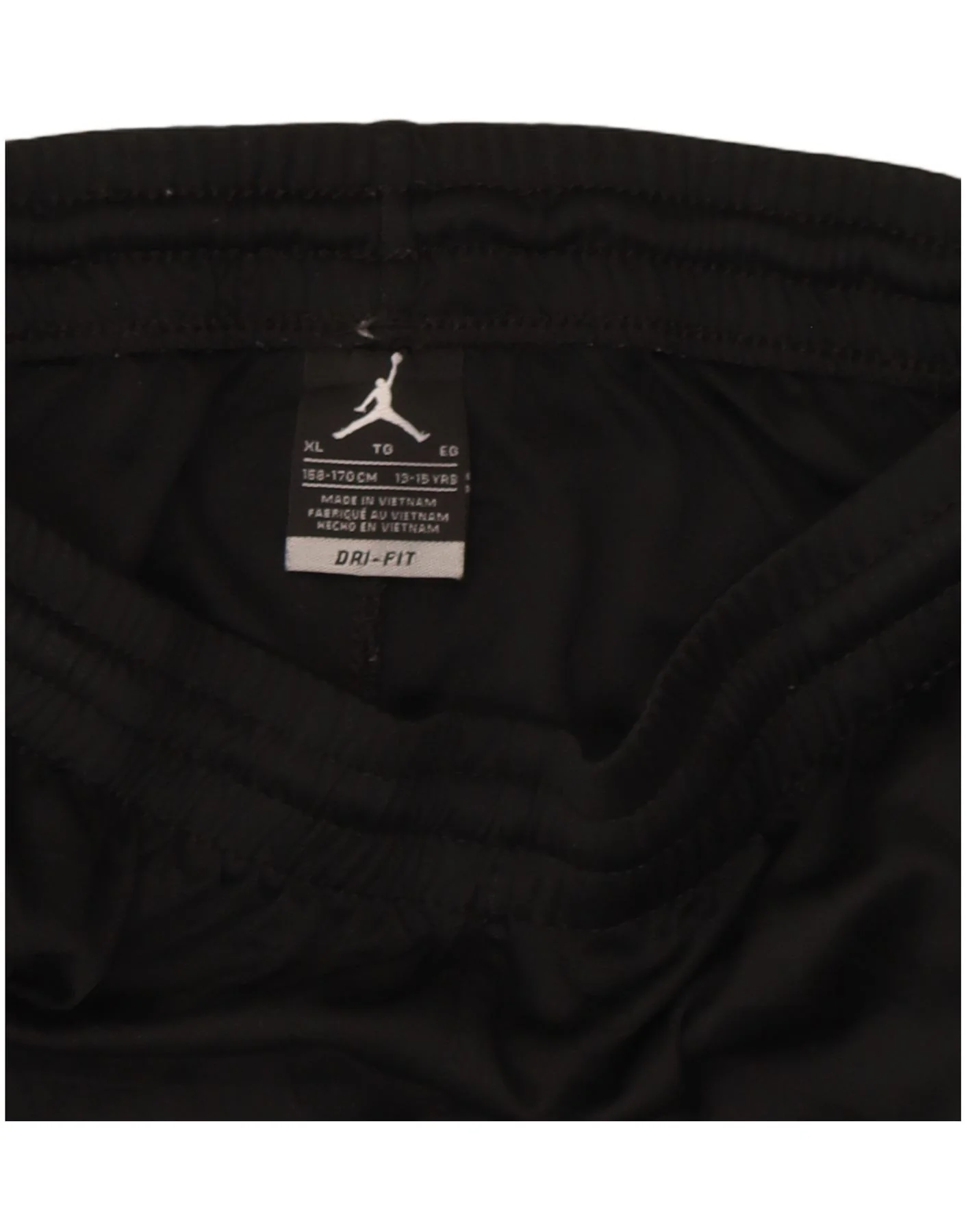Jordan Boys Dri Fit Sport Shorts 13-14 Years XL Black Polyester - Image 3