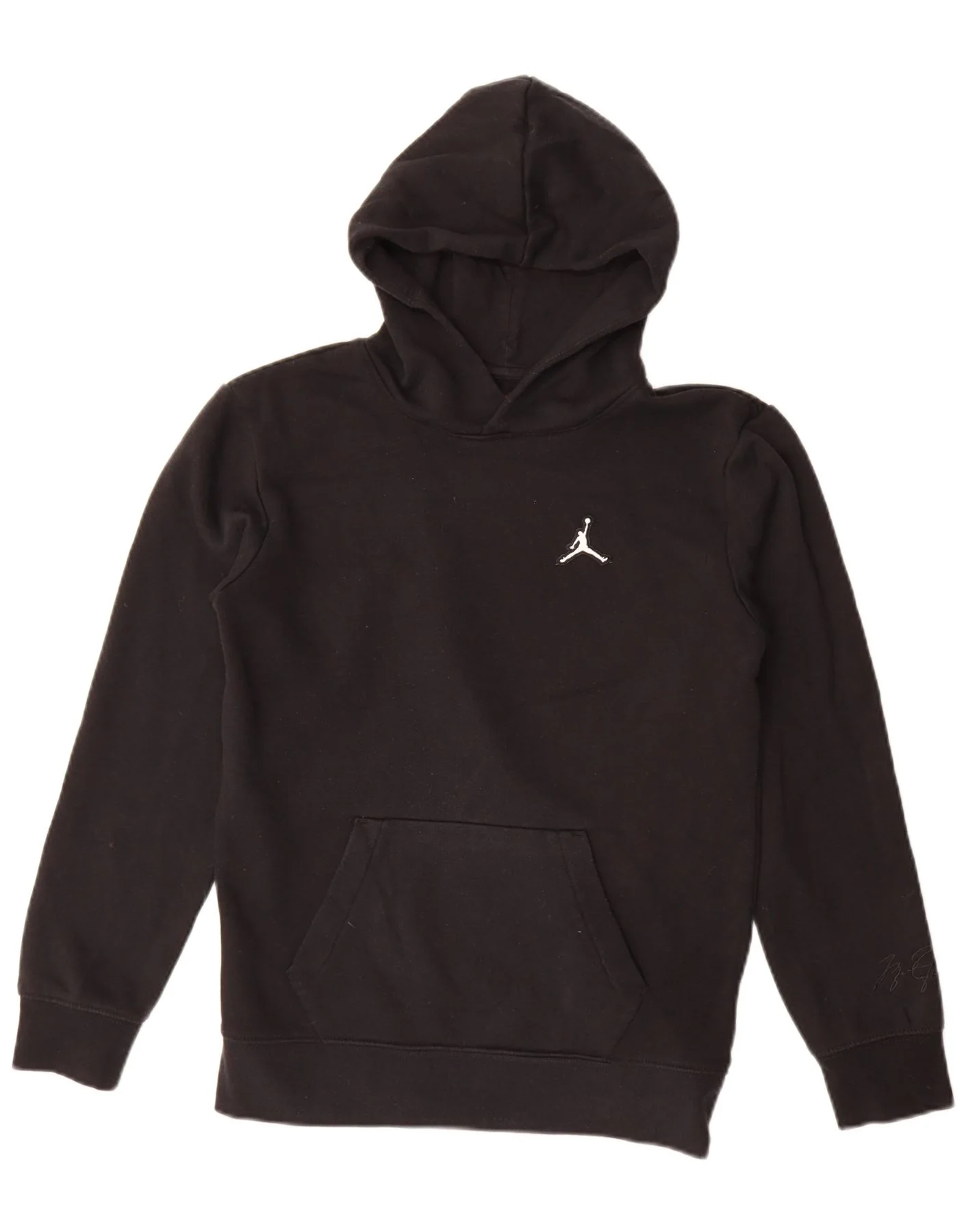 Jordan Boys Hoodie Jumper 13-14 Years XL Black Cotton
