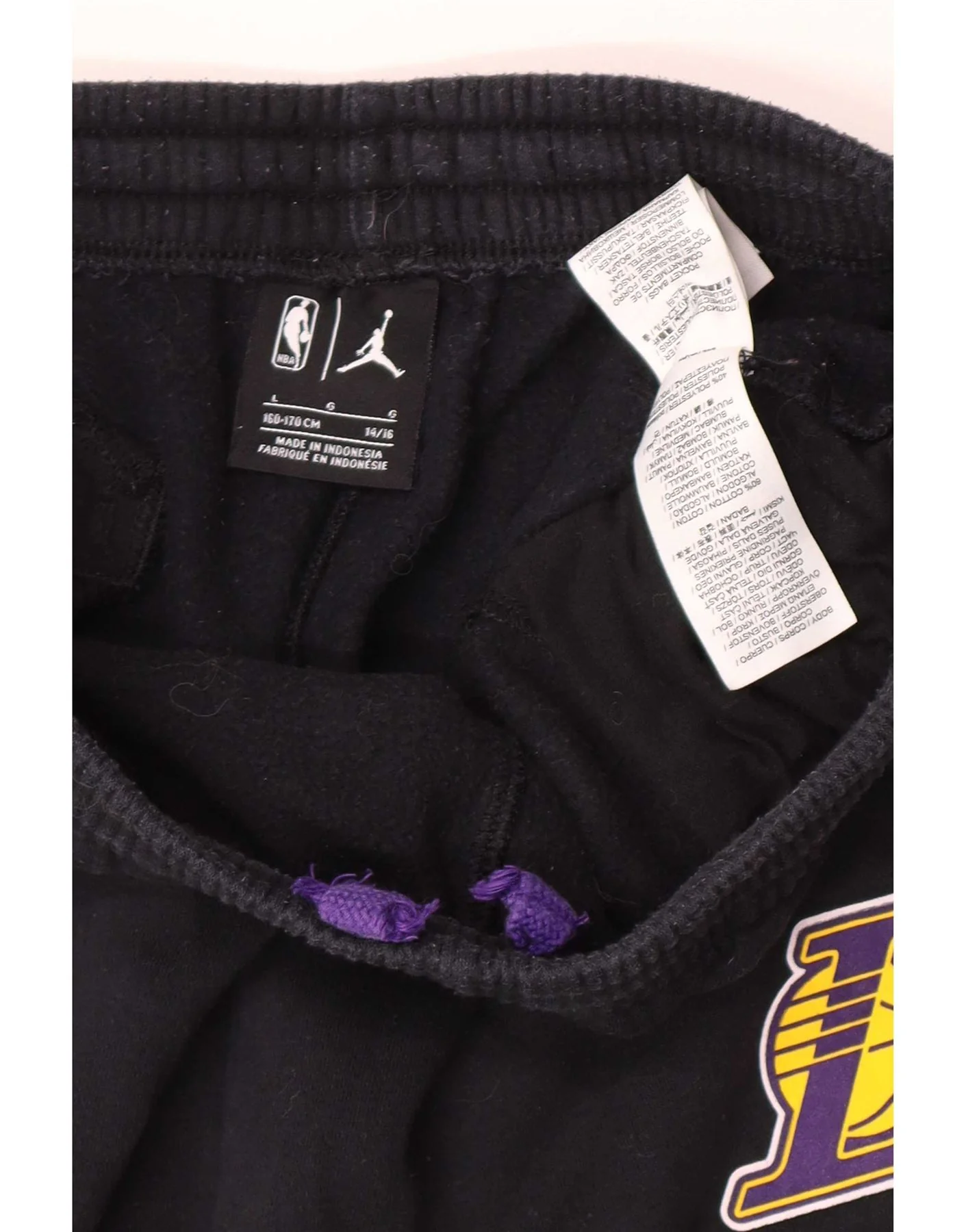 Jordan Boys Tracksuit Trousers Joggers 12-13 Years Large Black - Image 3