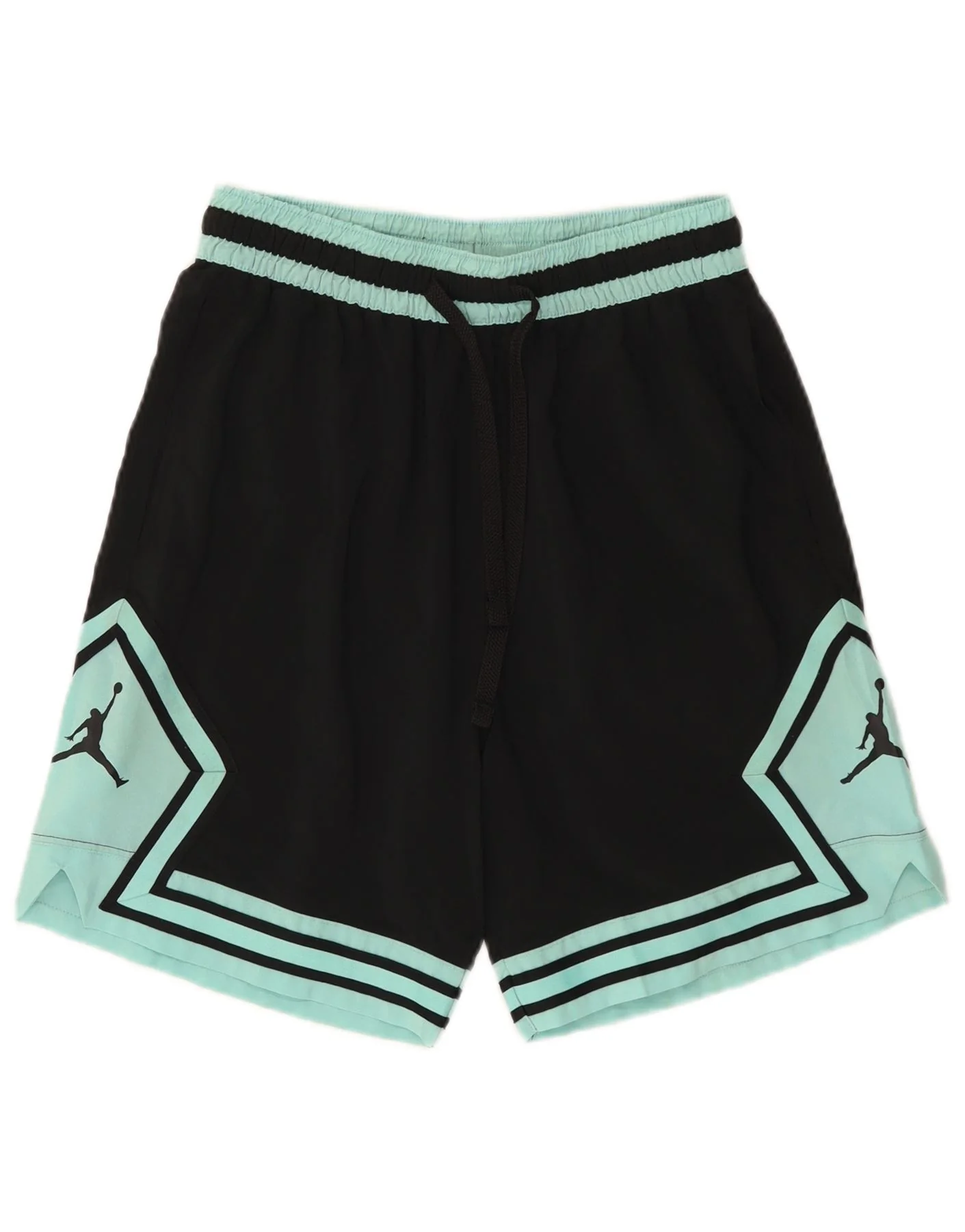 Jordan Mens Dri Fit Graphic Sport Shorts Small Black Colourblock Polyester