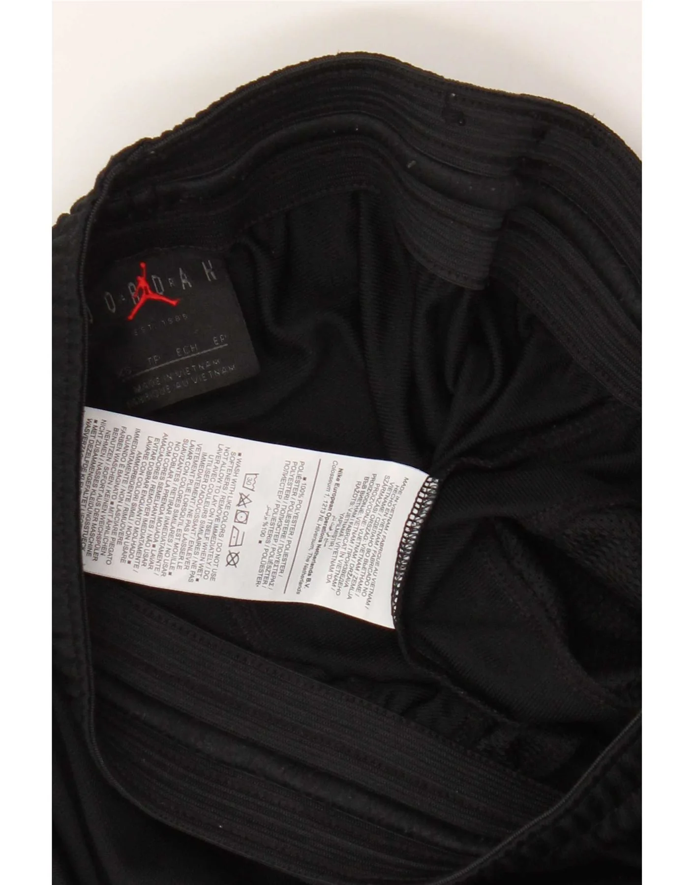 Jordan Mens Dri Fit Tracksuit Trousers XS Black Colourblock Polyester - Image 3