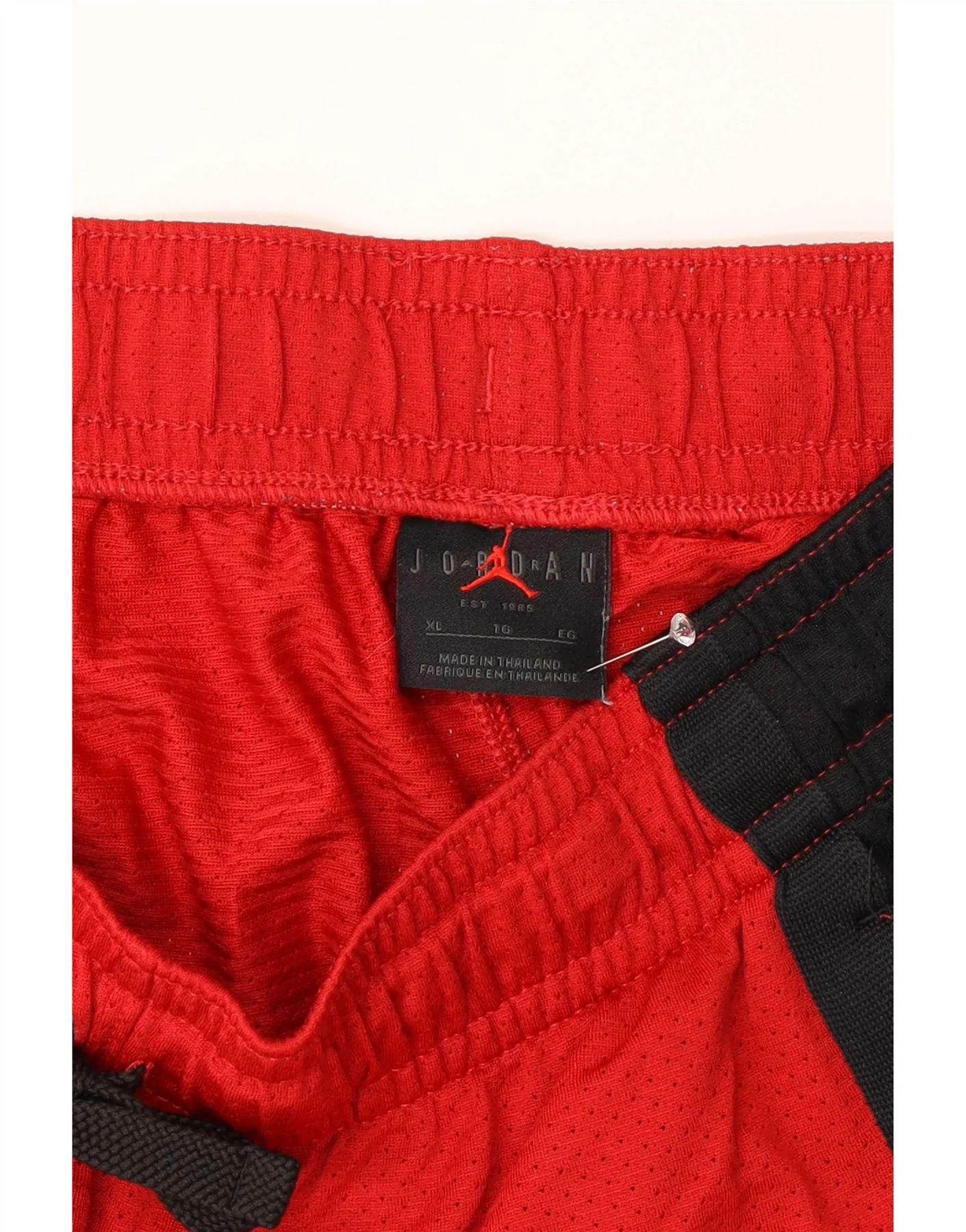 Jordan Mens Sport Shorts XL Red Colourblock Polyester - Image 4