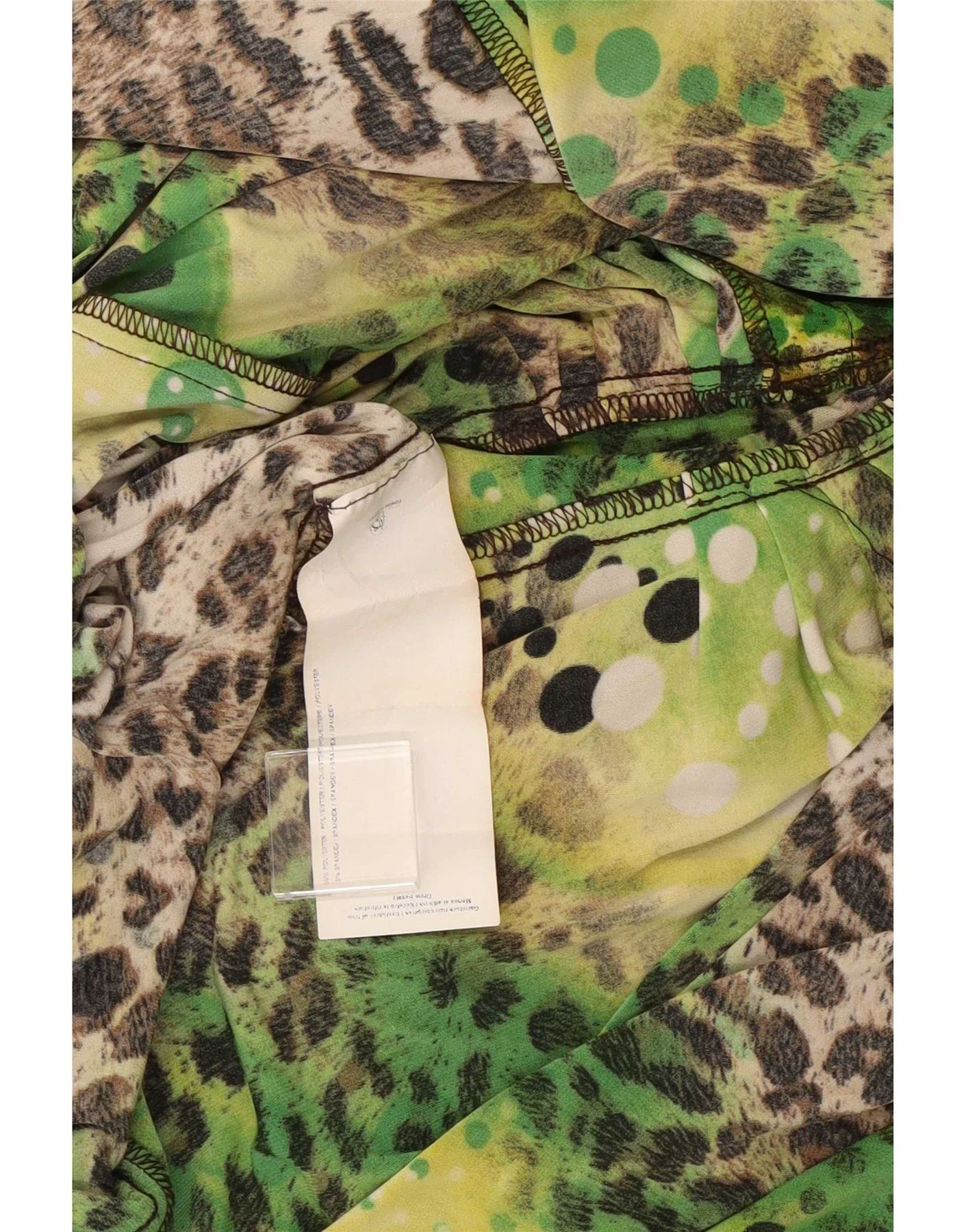 Joseph Ribkoff Womens A-Line Dress UK 16 Large Green Animal Print - Image 3