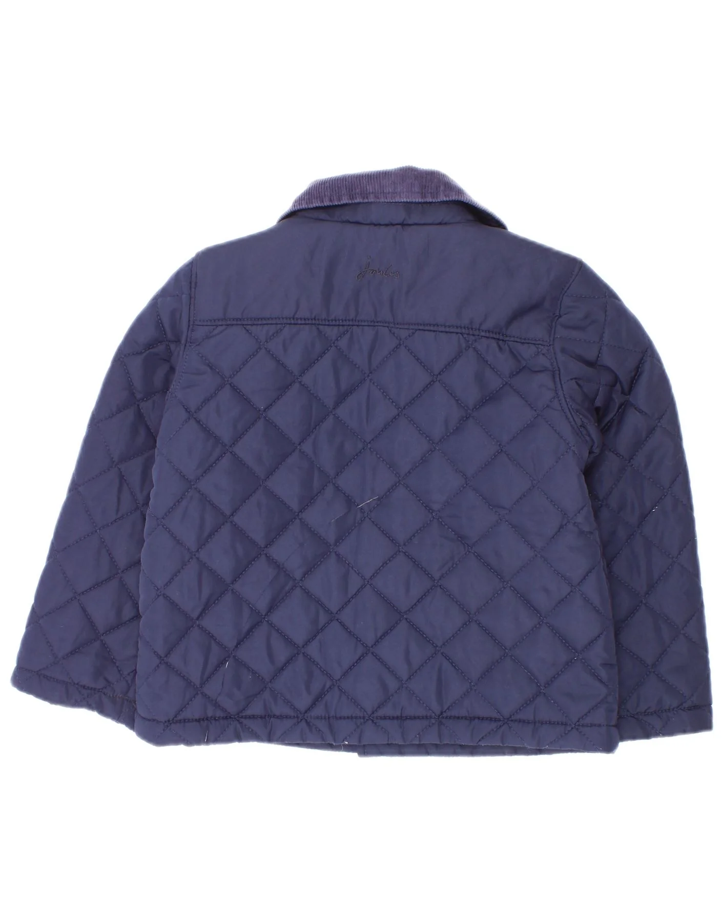 Joules Boys Quilted Jacket 2-3 Years Navy Blue Polyester - Image 2