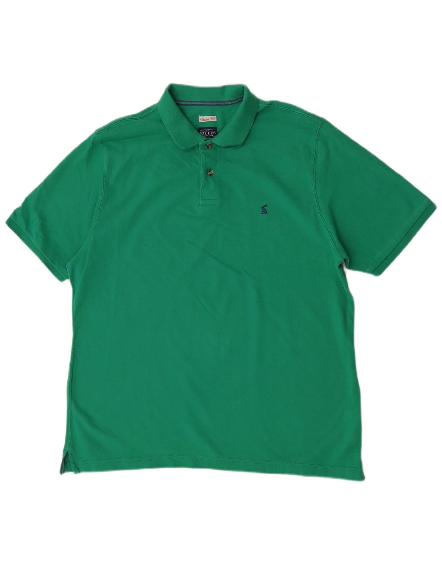 Joules Mens Classic Fit Polo Shirt 2XL Green Cotton