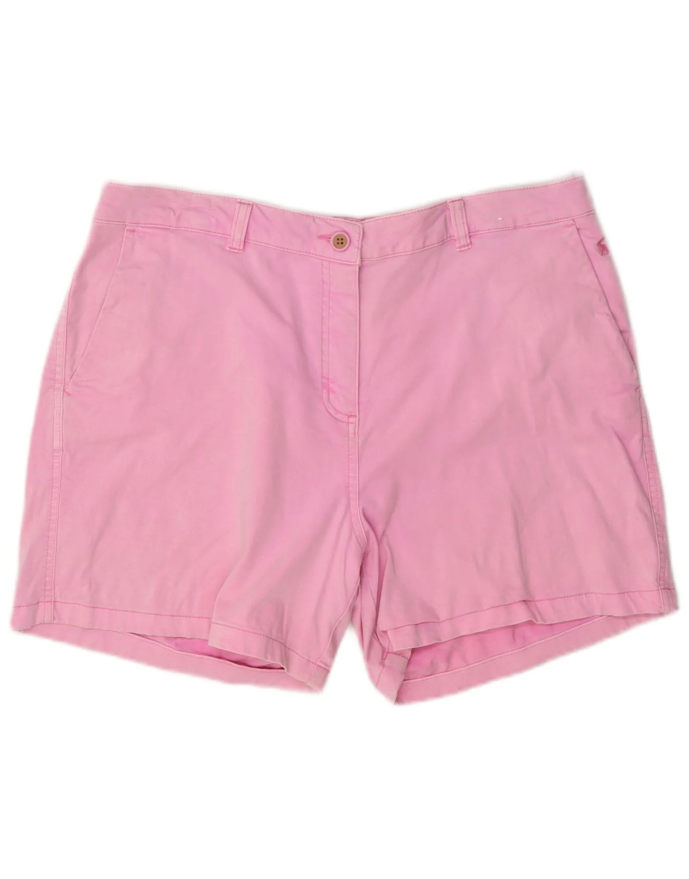 Joules Womens Chino Shorts UK 16 Large W34 Pink Cotton