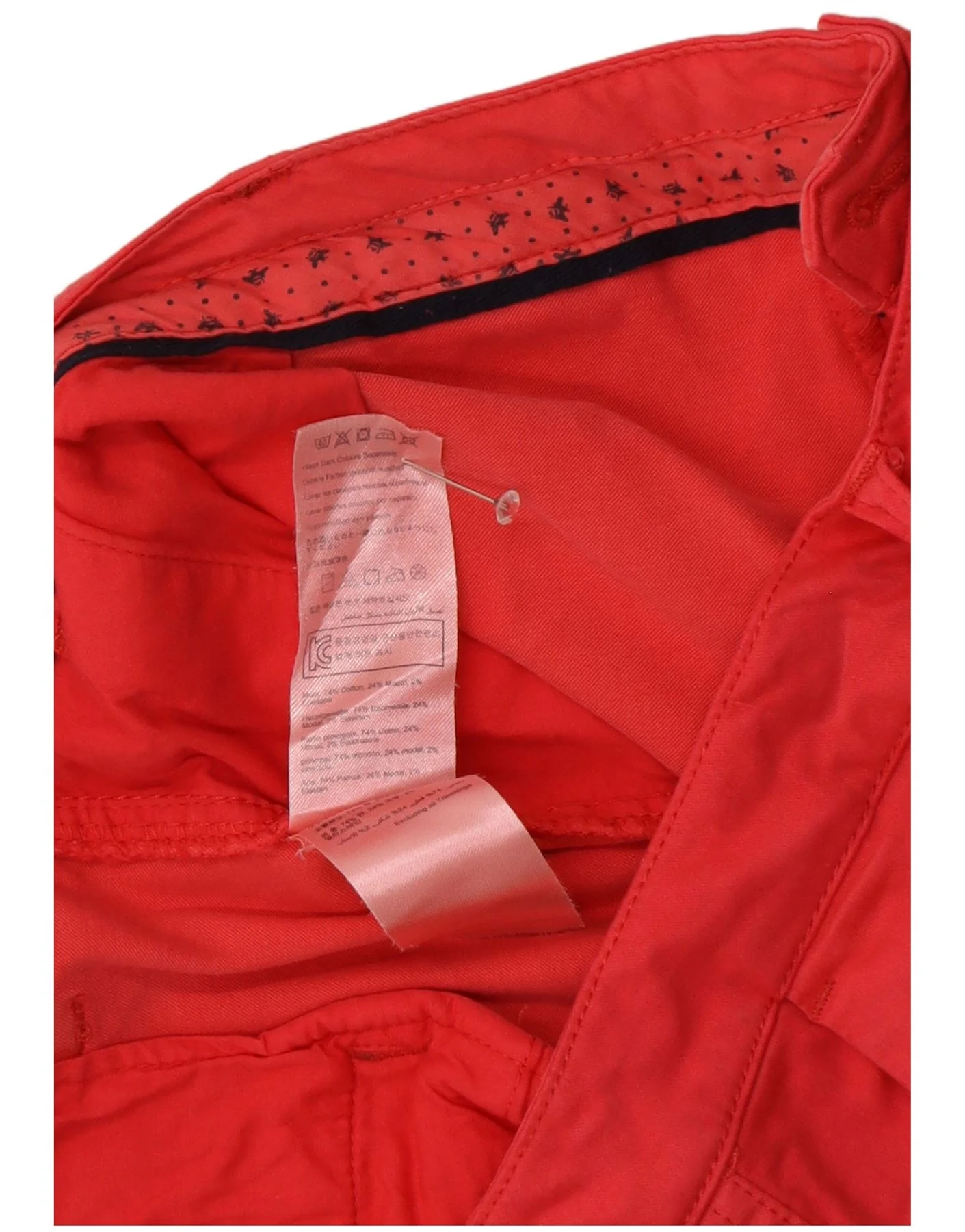 Joules Womens Chino Shorts UK 16 Large W37 Pink Cotton - Image 3