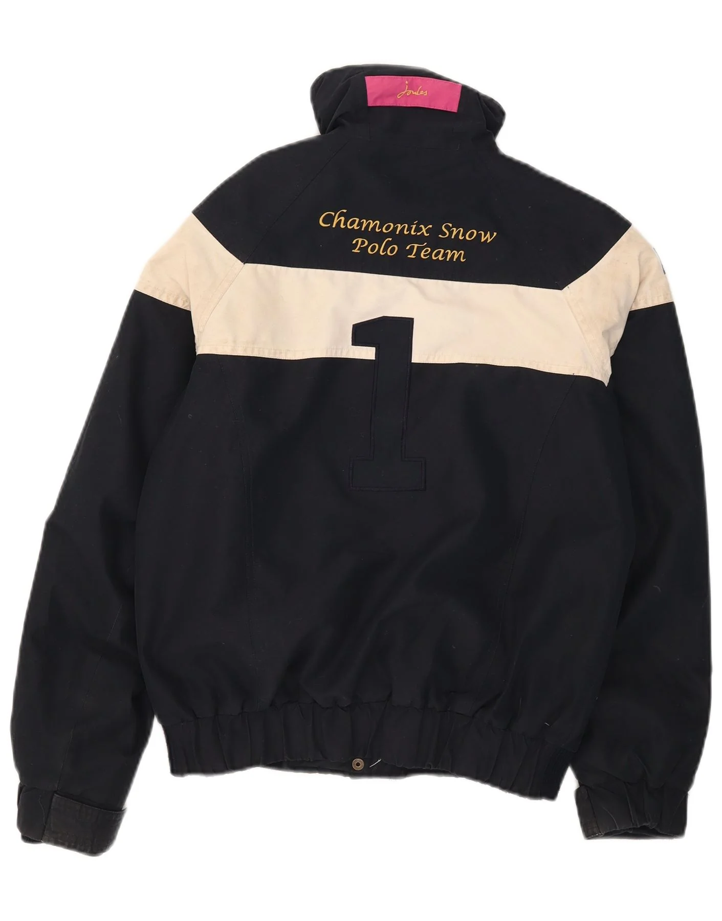 Joules Womens Graphic Ski Jacket UK 8 Small Navy Blue - Image 2