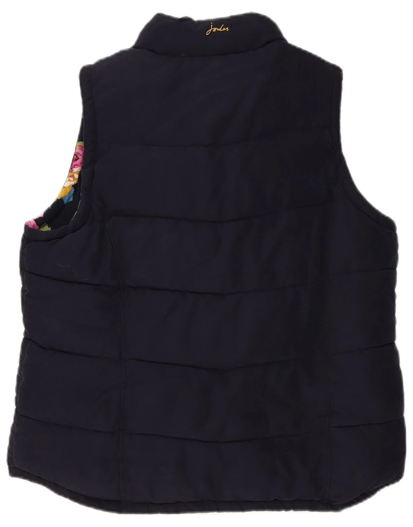 Joules Womens Padded Gilet UK 18 XL Navy Blue Polyester - Image 2