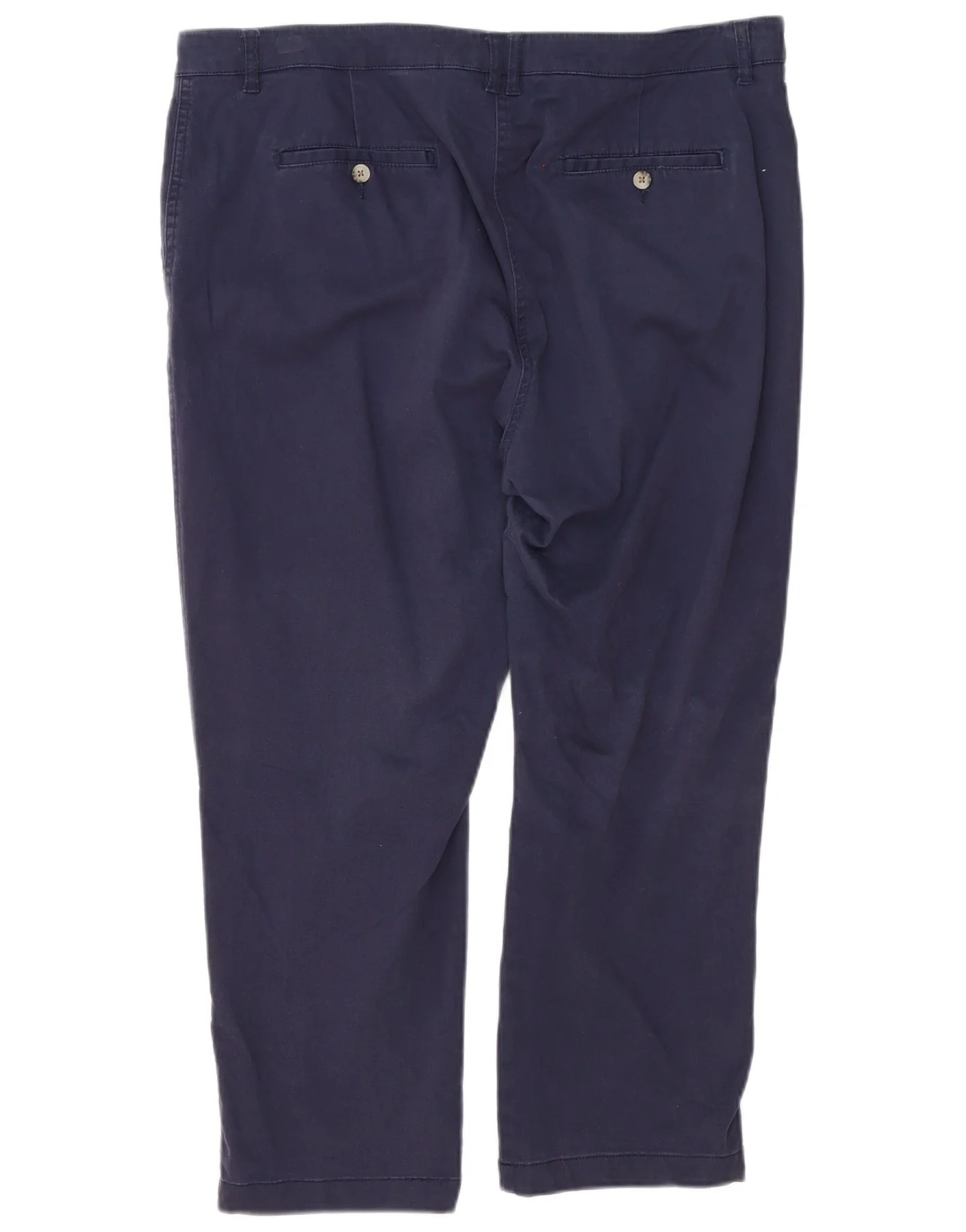 Joules Womens Straight Chino Trousers UK 18 XL W38 L25 Navy Blue Cotton - Image 2