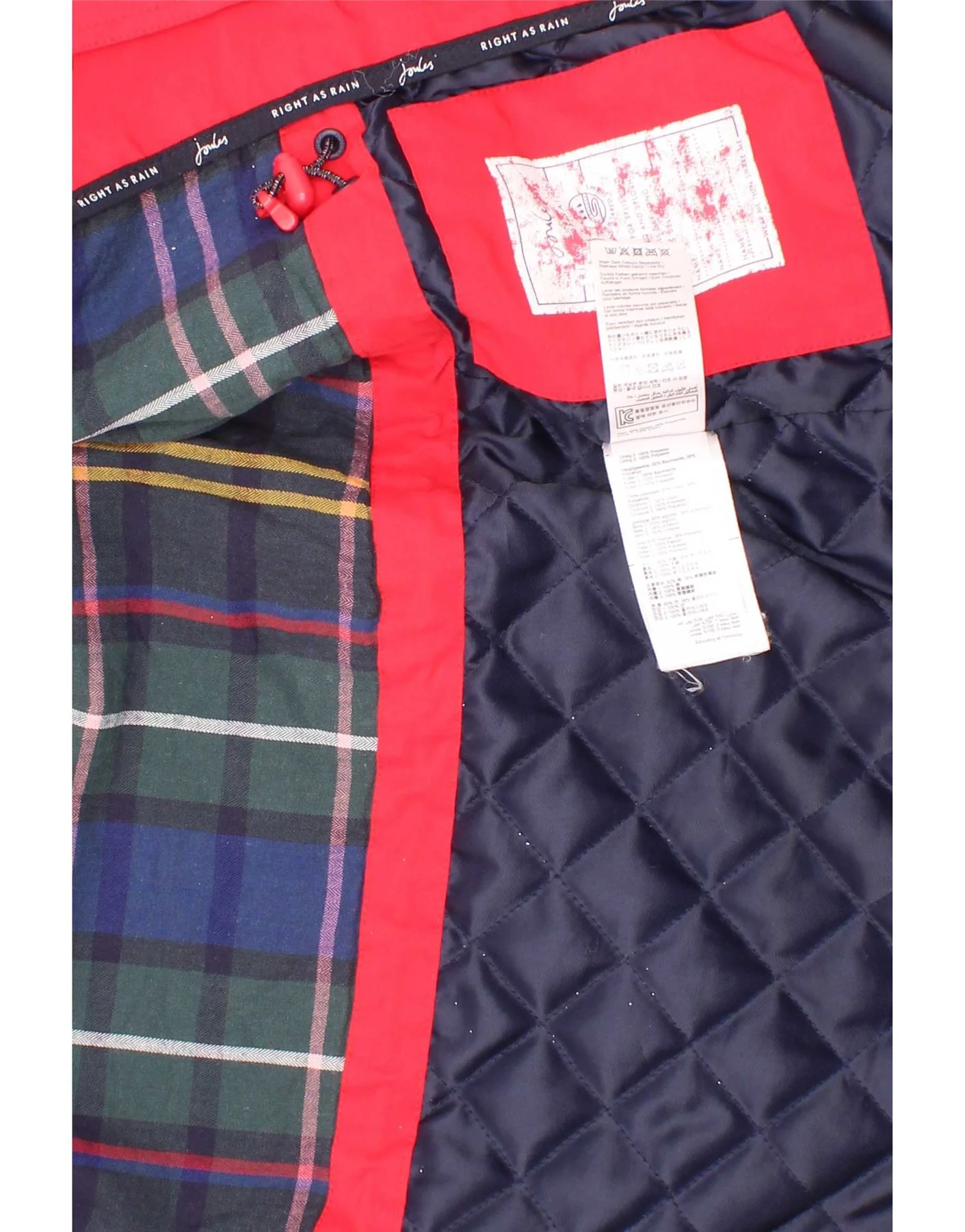 Joyce Girls Hooded Raincoat 3-4 Years Red Polyester - Image 6