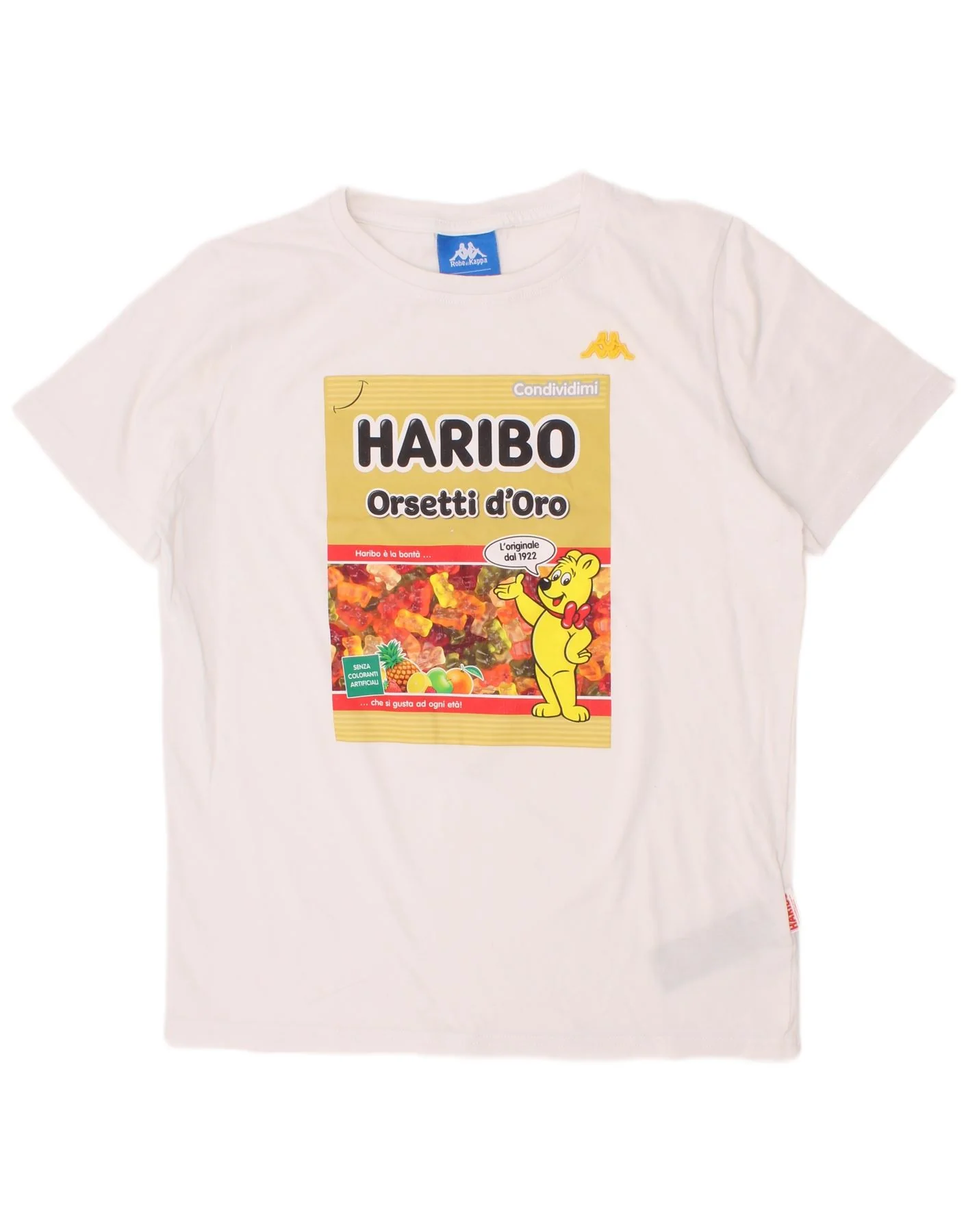 Kappa Boys Graphic T-Shirt Top 11-12 Years White Cotton