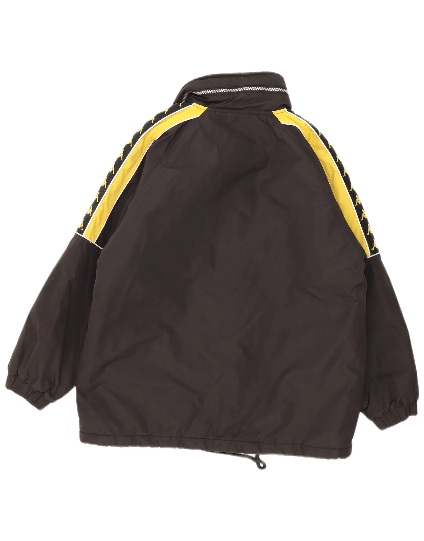 Kappa Boys Graphic Windbreaker Jacket 12-13 Years XL Black Colourblock - Image 2