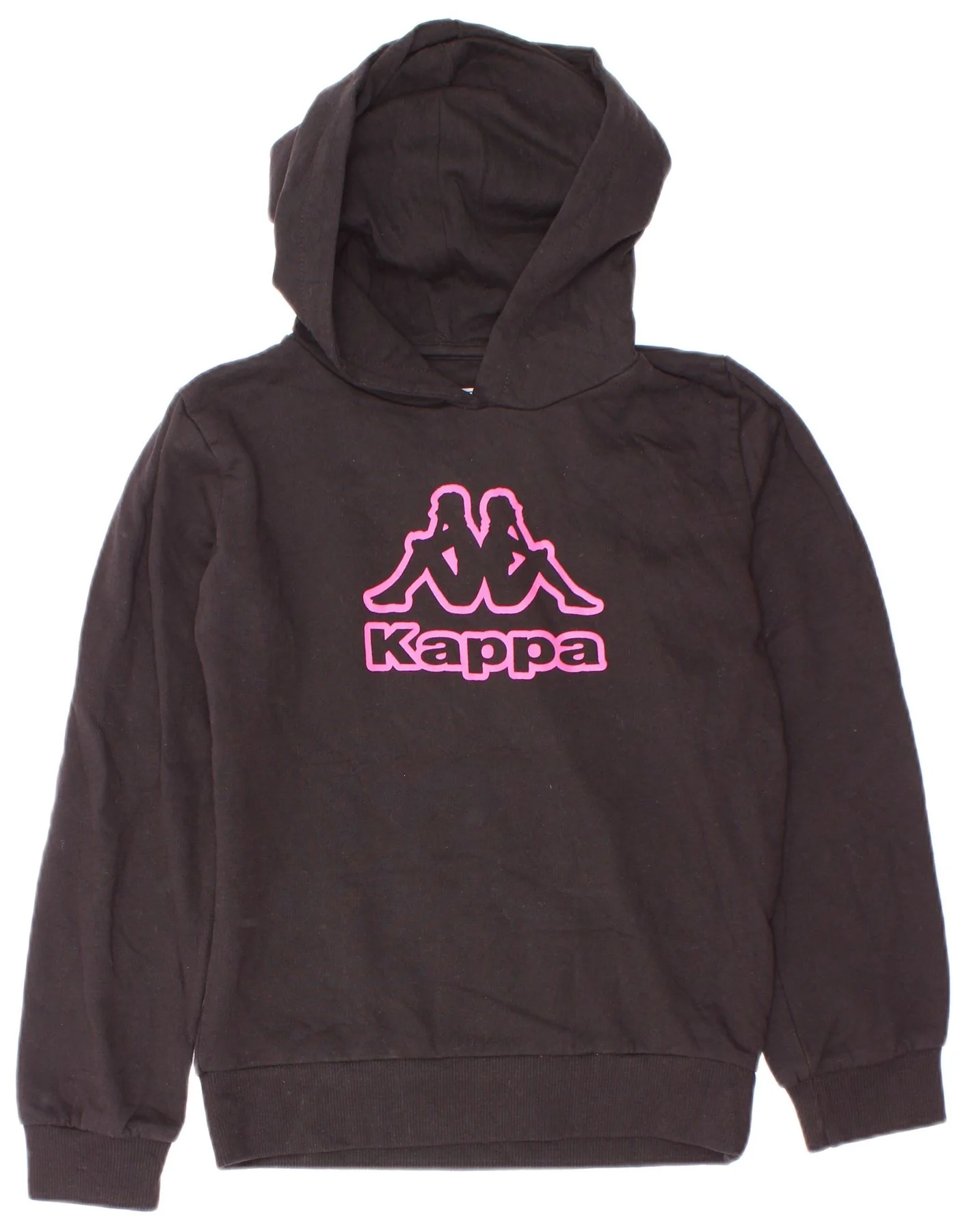 Kappa Girls Graphic Hoodie Jumper 7-8 Years Black