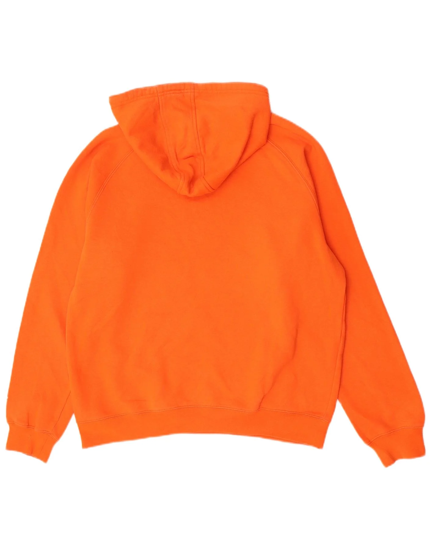 Kappa Mens Graphic Hoodie Jumper Large Orange Cotton - Image 2
