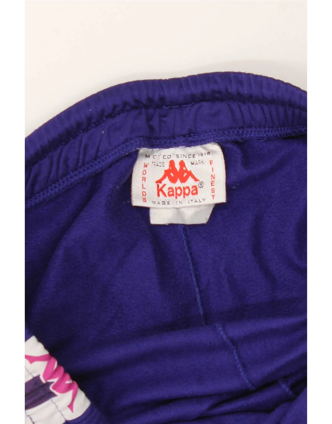 Kappa Mens Graphic Sport Shorts Large Purple Colourblock Polyester - Image 4