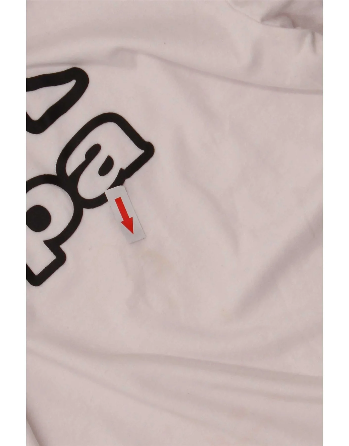 Kappa Mens Graphic T-Shirt Top Medium White Cotton - Image 3