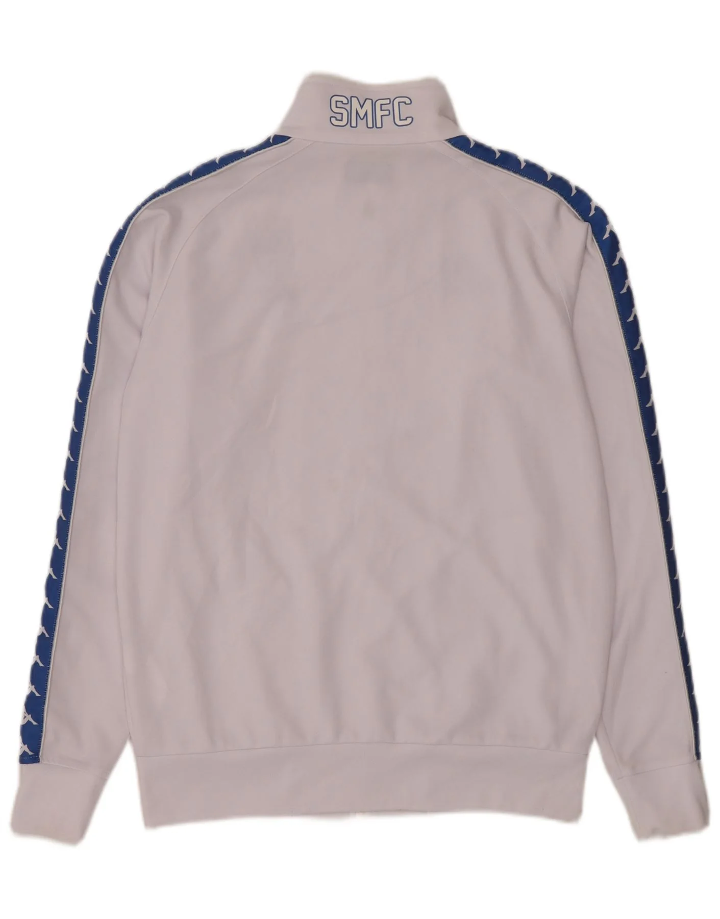 Kappa Mens Graphic Tracksuit Top Jacket Medium White Colourblock Polyester - Image 2