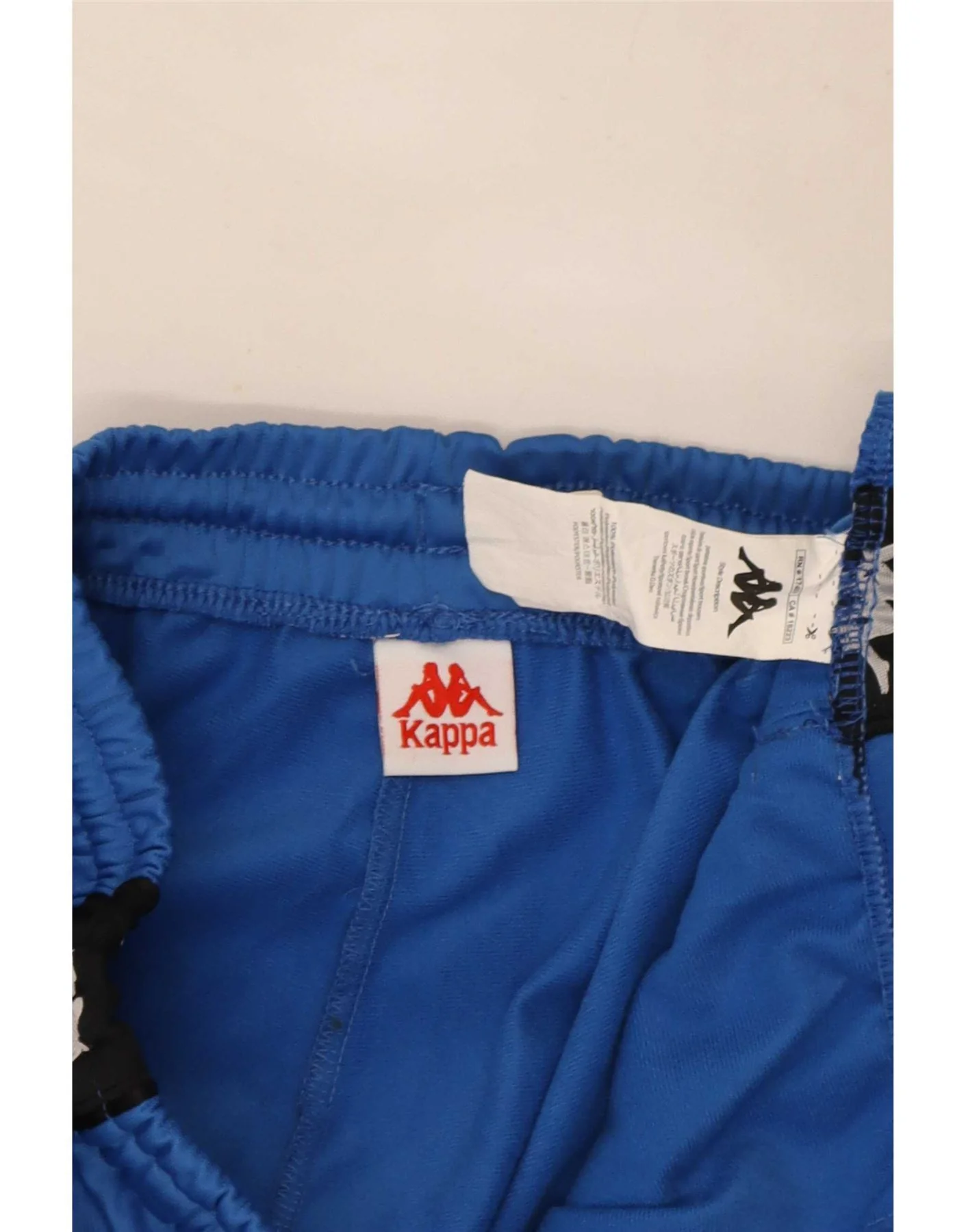 Kappa Mens Graphic Tracksuit Trousers XL Blue Colourblock Polyester - Image 4