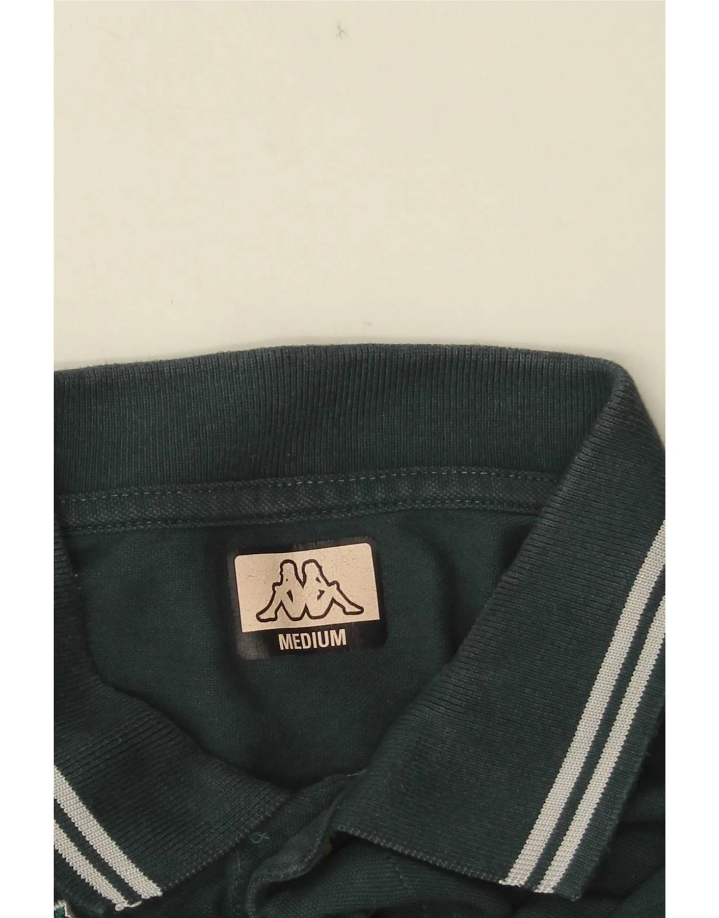Kappa Mens Polo Shirt Medium Green - Image 3