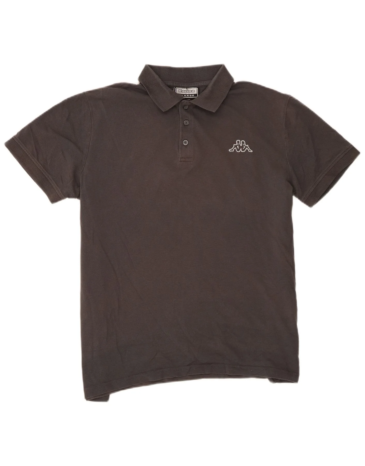 Kappa Mens Polo Shirt XL Grey Cotton