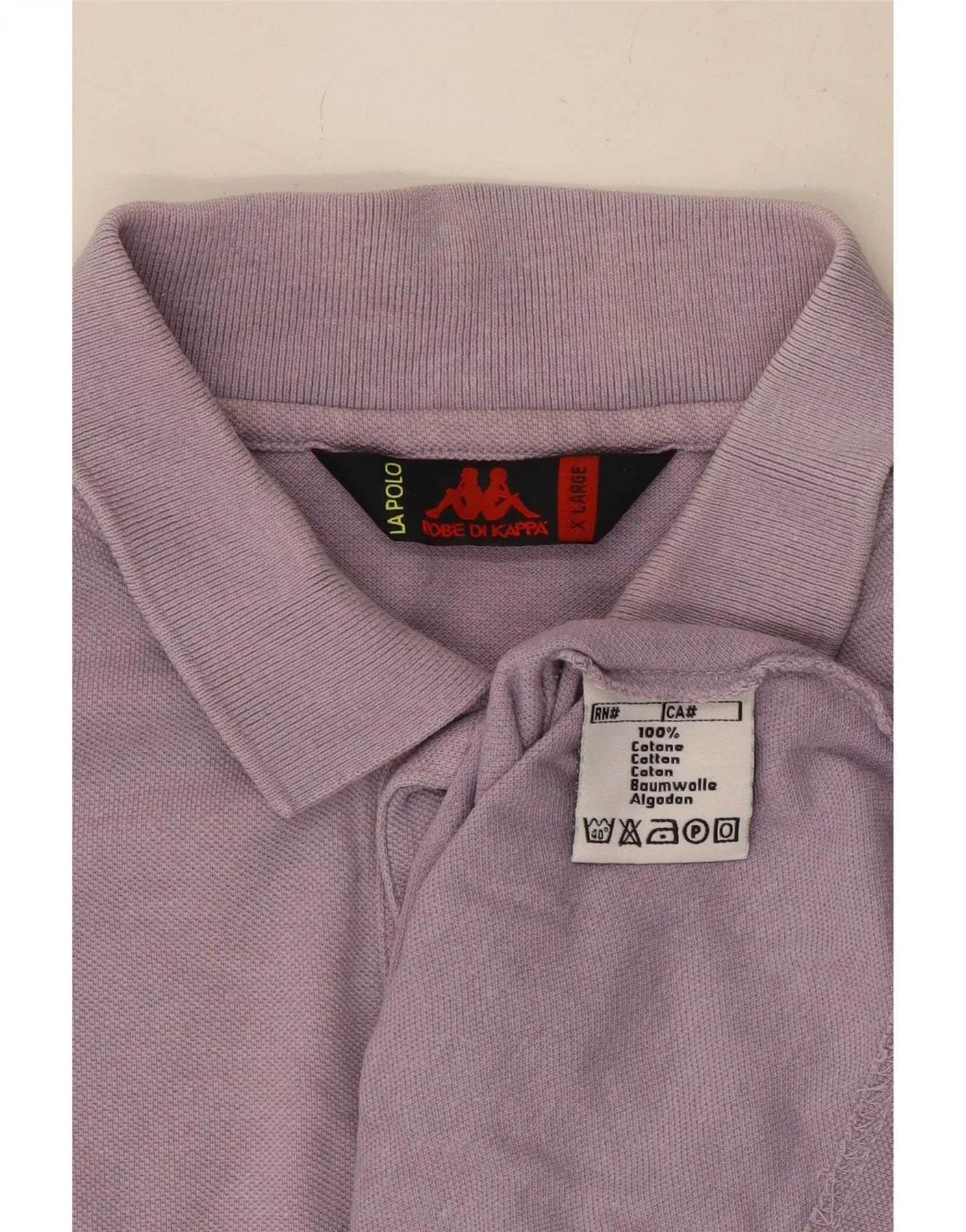 Kappa Mens Polo Shirt XL Purple Cotton - Image 3