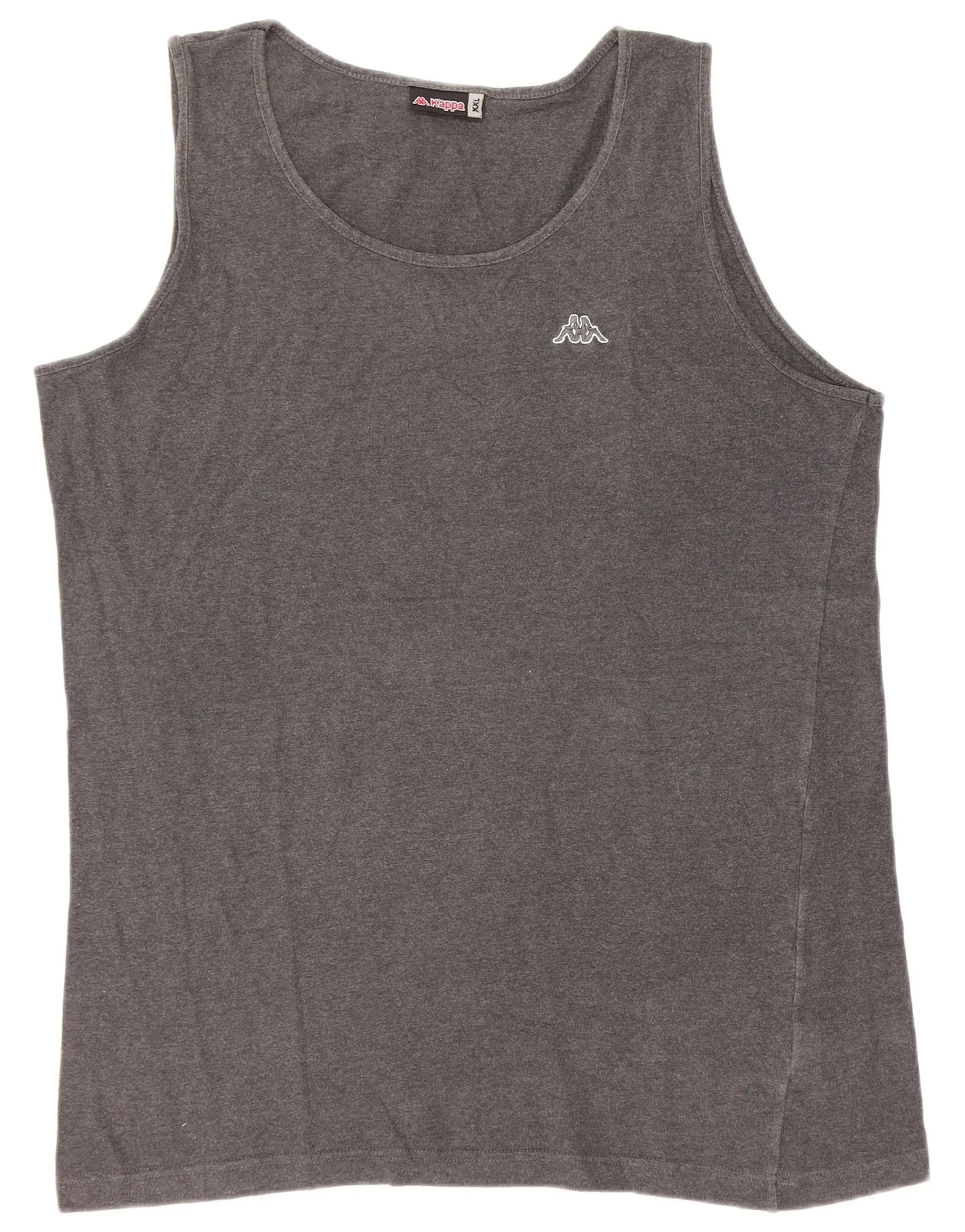 Kappa Mens Vest Top 2XL Grey Cotton