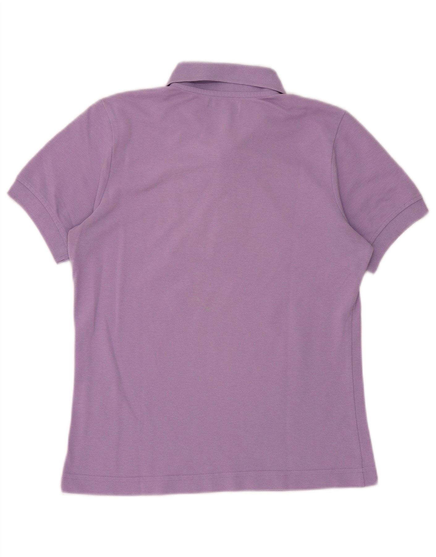 Kappa Womens Polo Shirt UK 12 Medium Purple Cotton - Image 2