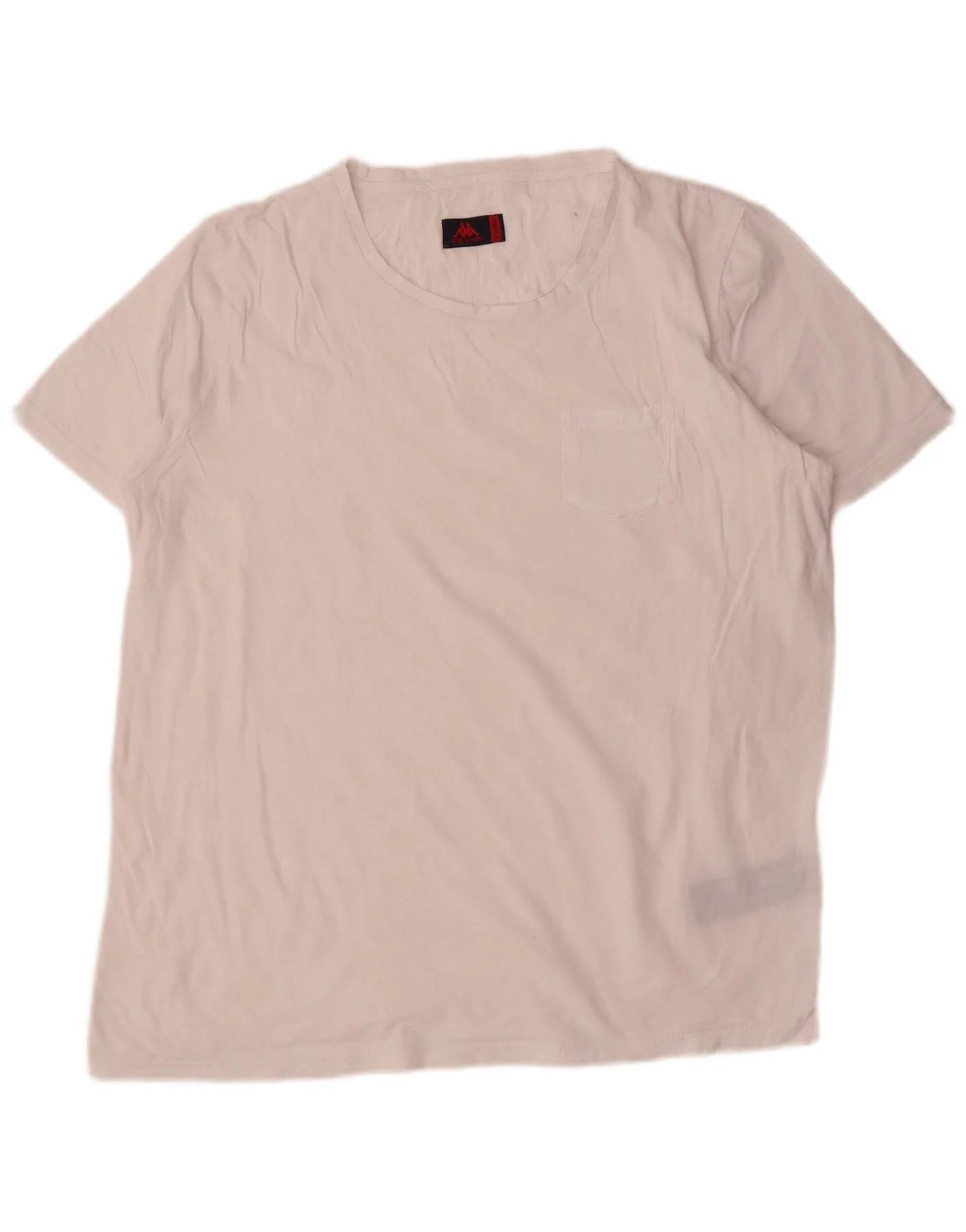 Kappa Womens T-Shirt Top UK 18 XL White Cotton