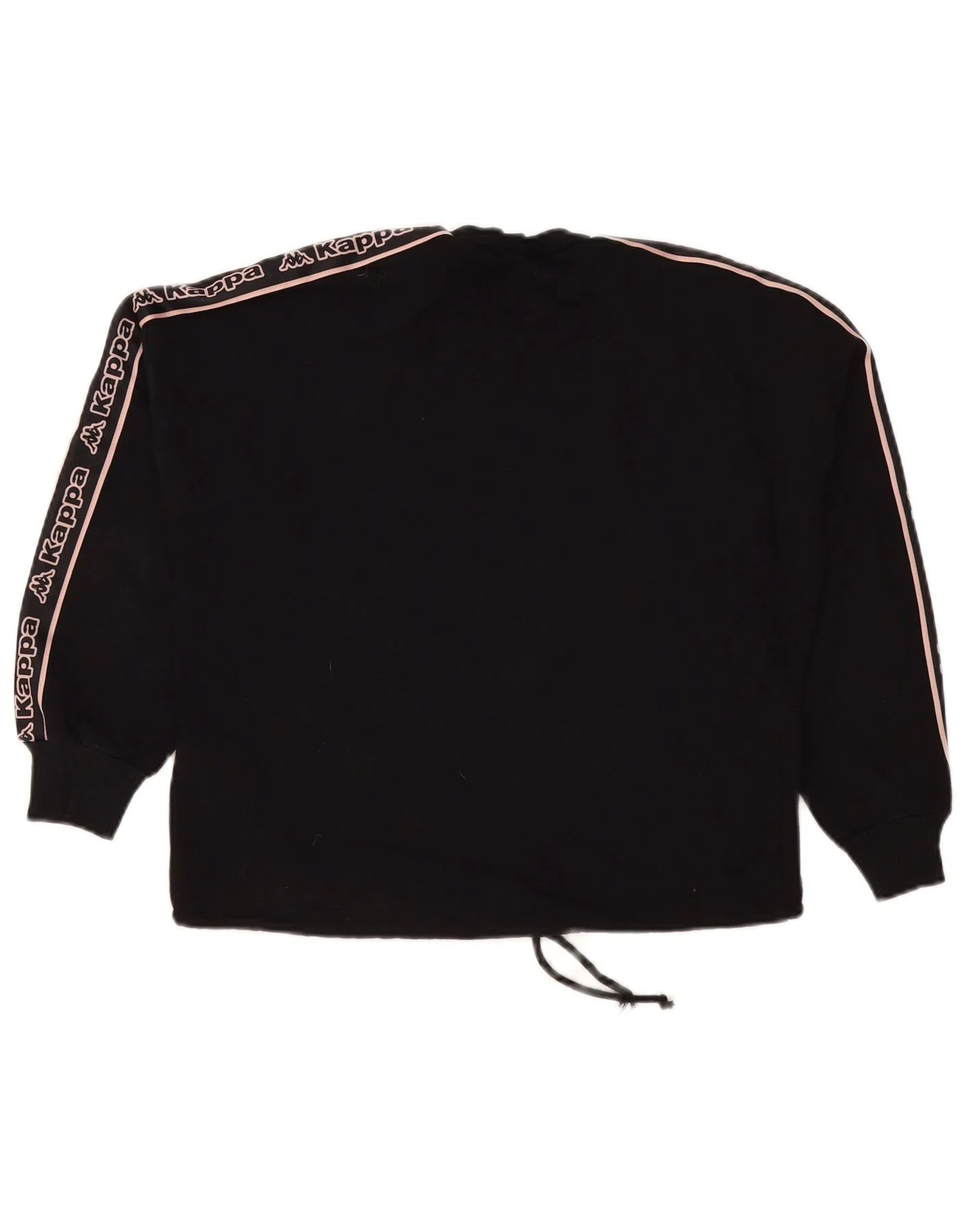Kappa Womens Tezenis Graphic Sweatshirt Jumper UK 16 Large Black - Image 2