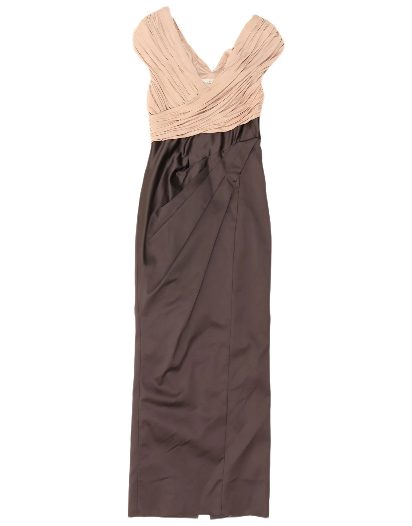 Karen Millen Womens Sleeveless Maxi Dress UK 10 Small Grey Colourblock - Image 2