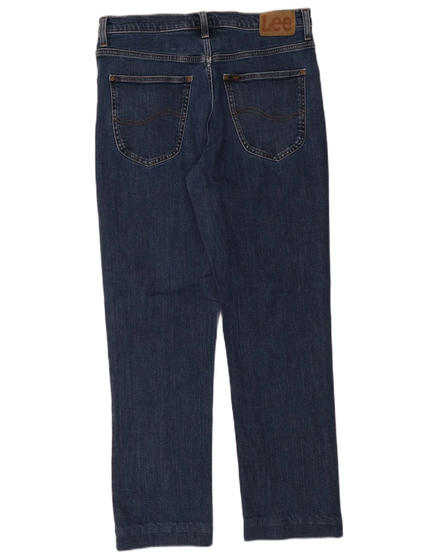 Lee Mens Brooklyn Straight Jeans W34 L29 Blue Cotton - Image 2