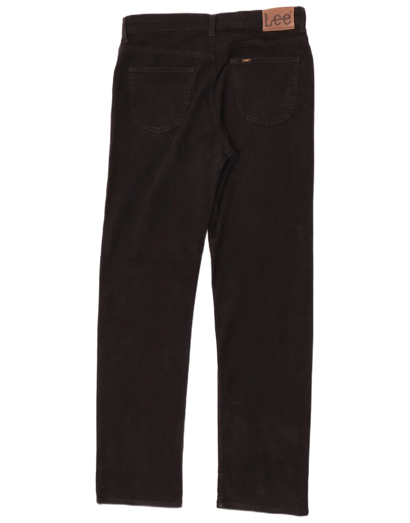 Lee Mens Brooklyn Straight Jeans W36 L36 Black Cotton - Image 2