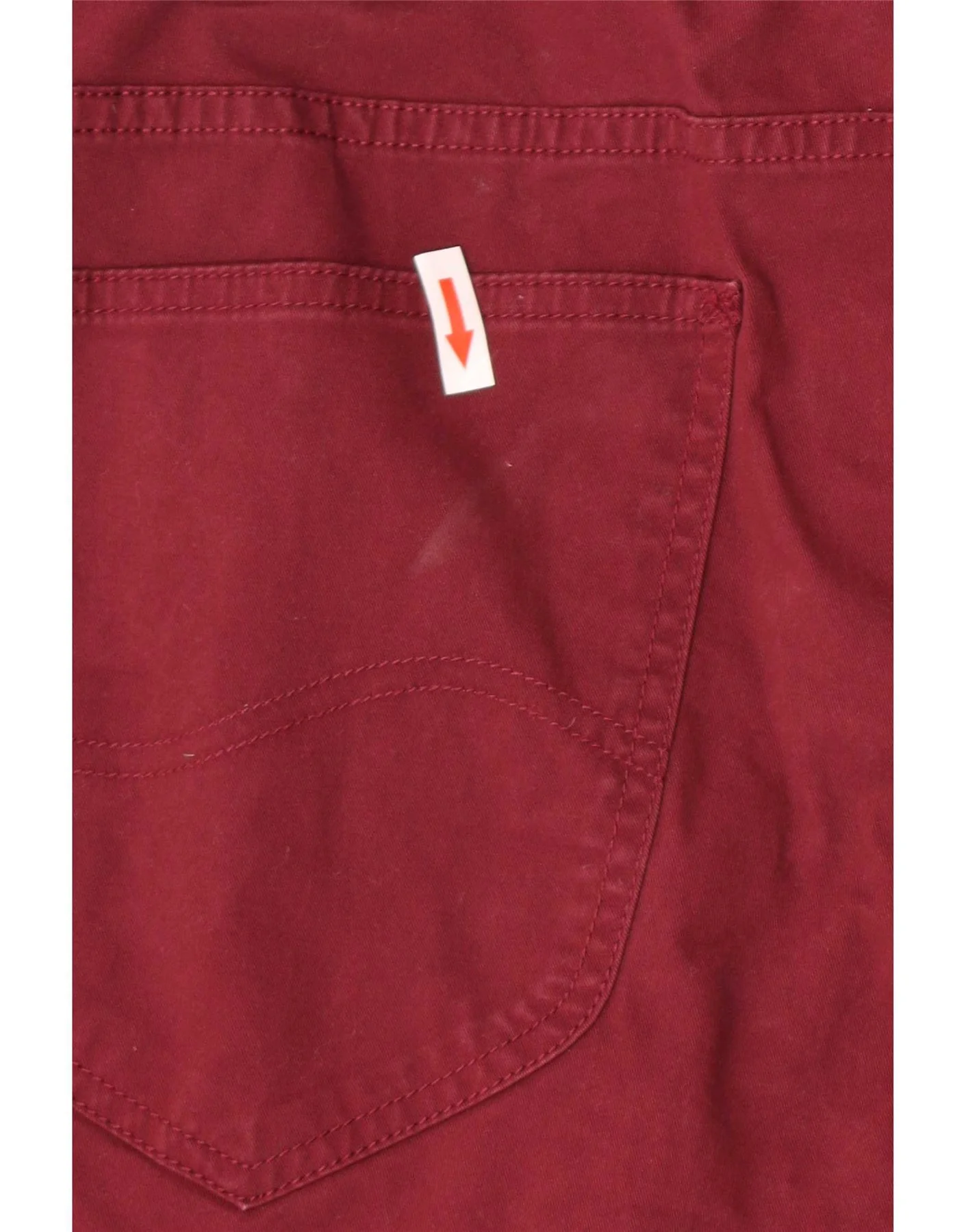 Lee Mens Casual Shorts W38 XL Maroon Cotton - Image 3