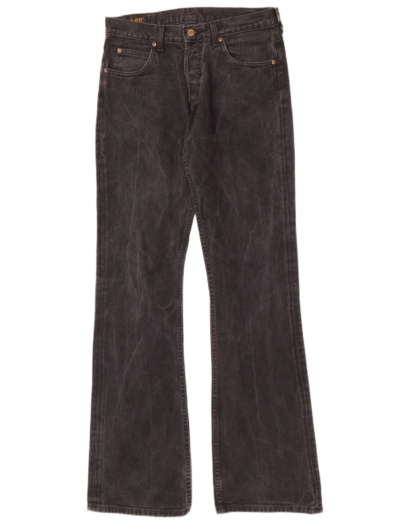 Lee Mens Denver Bootcut Jeans W33 L36 Black Cotton